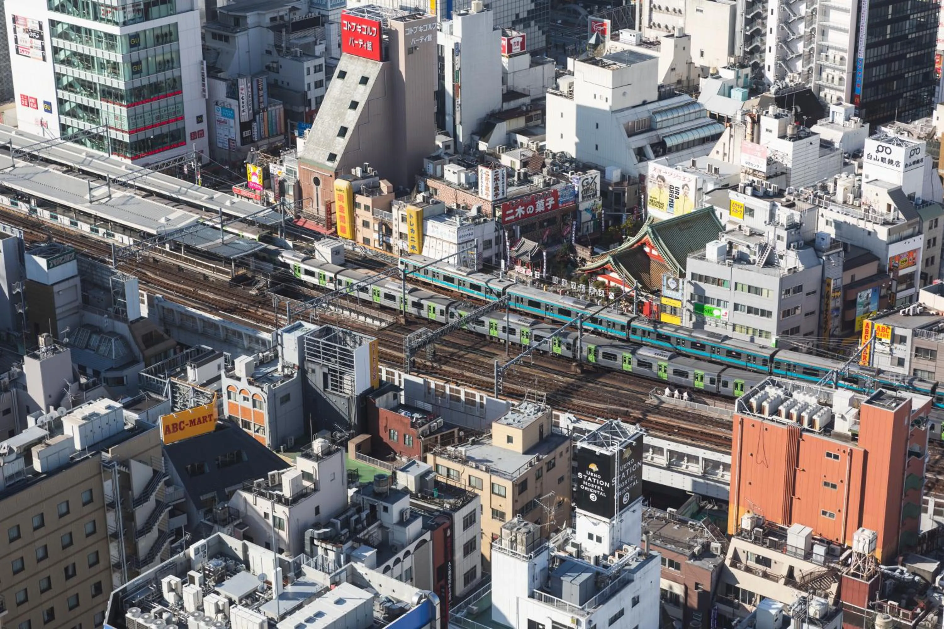 City view in Hotel Crown Hills Ueno Premier