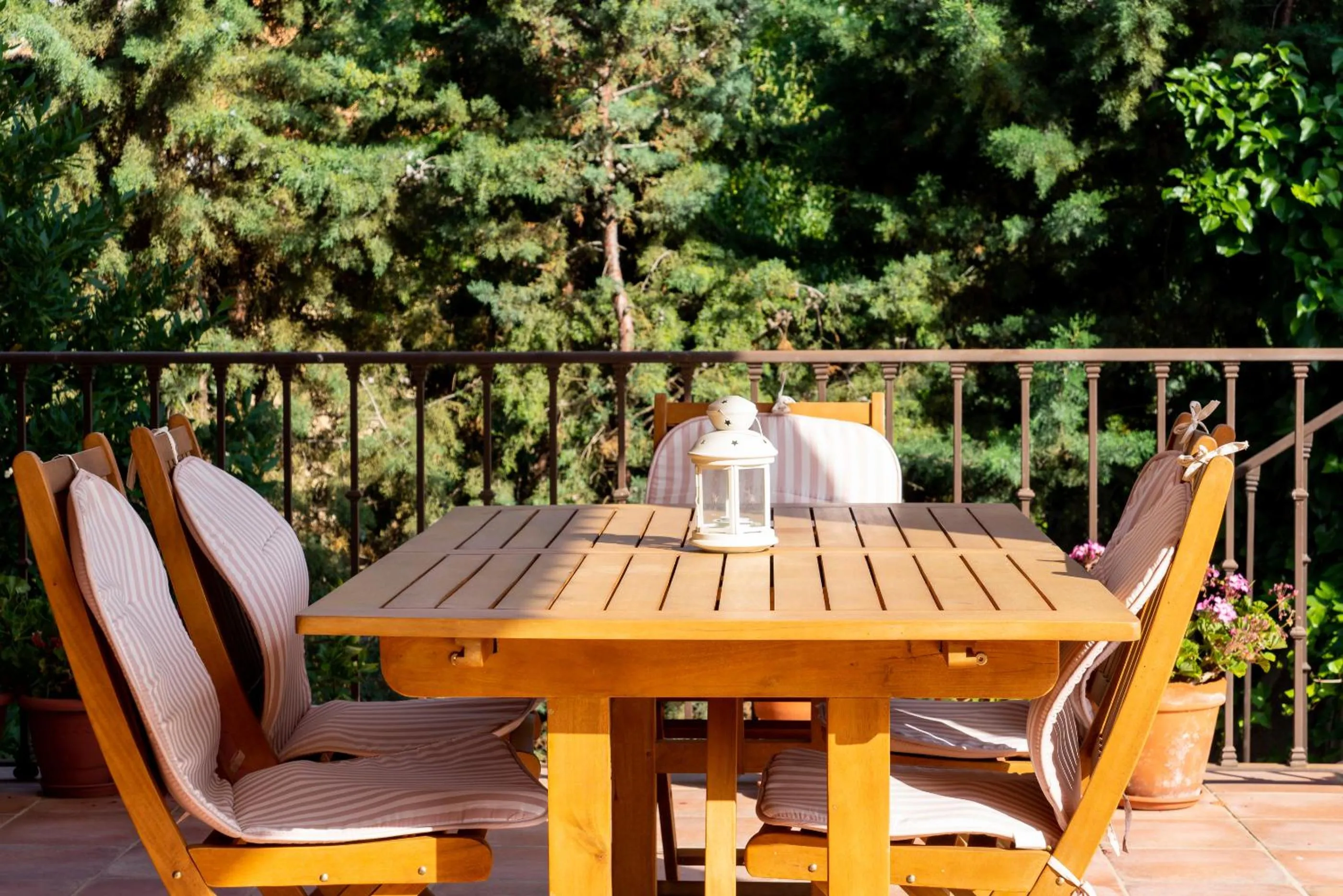 Garden view in Villa Marín Toledo