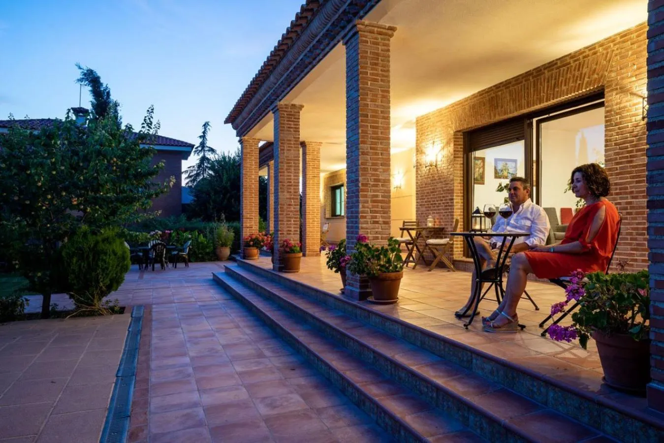 Garden view in Villa Marín Toledo