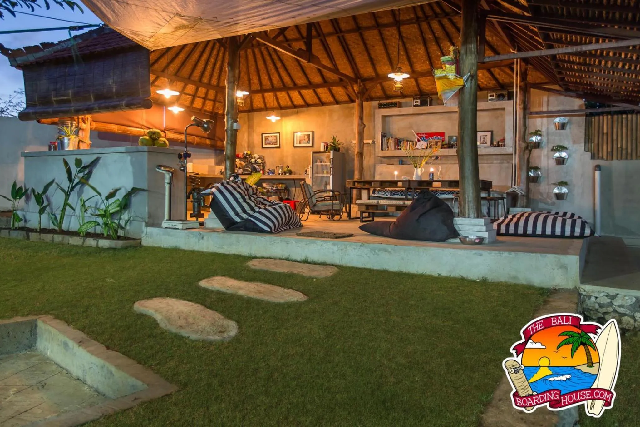 Communal kitchen in The Bali Boarding House