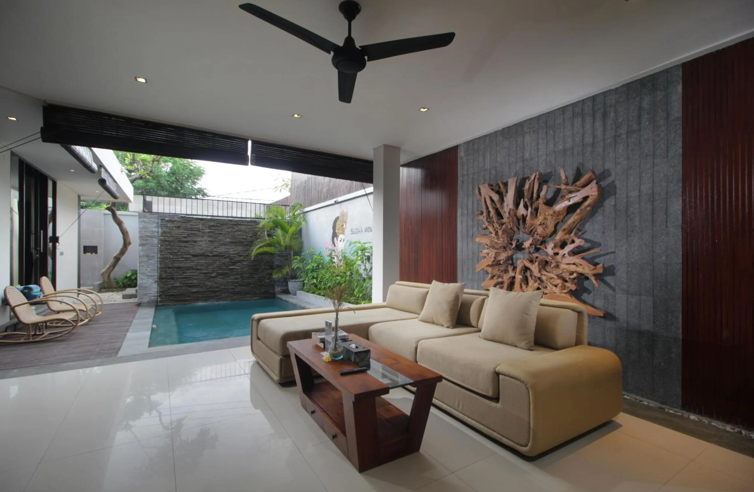 Living room in Sudha Villa Bali Baik-Baik