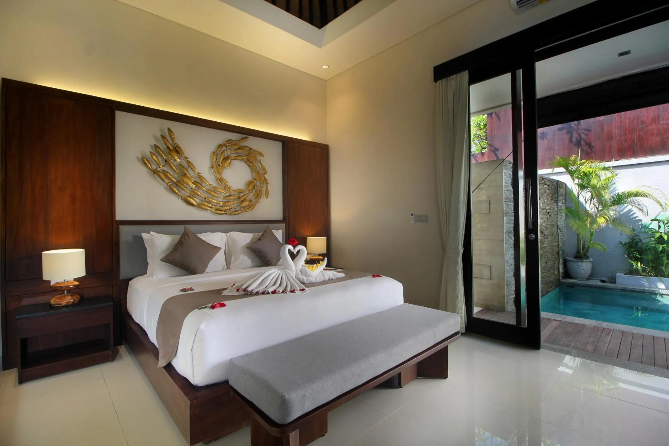 Natural landscape, Bed in Sudha Villa Bali Baik-Baik