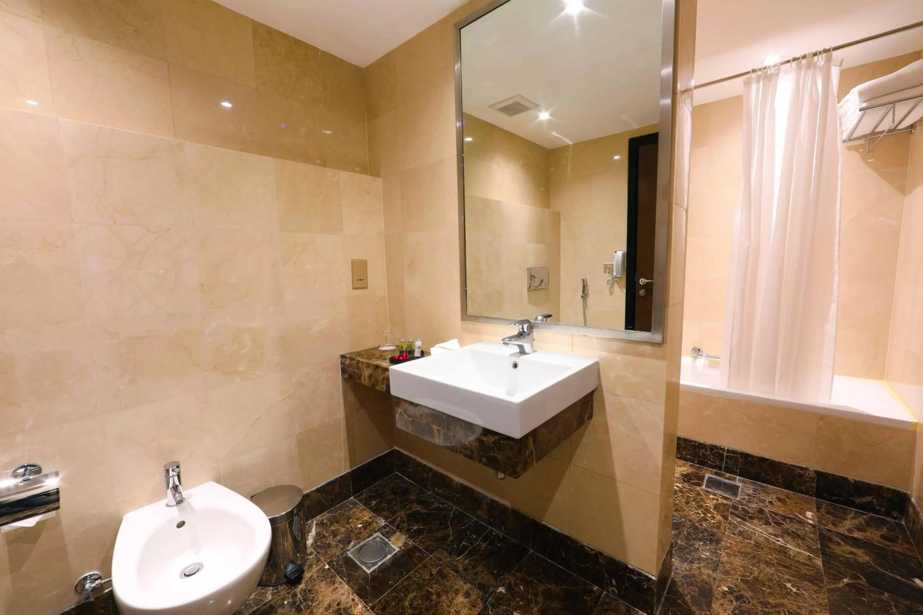 Bathroom in Number One Tower Suites