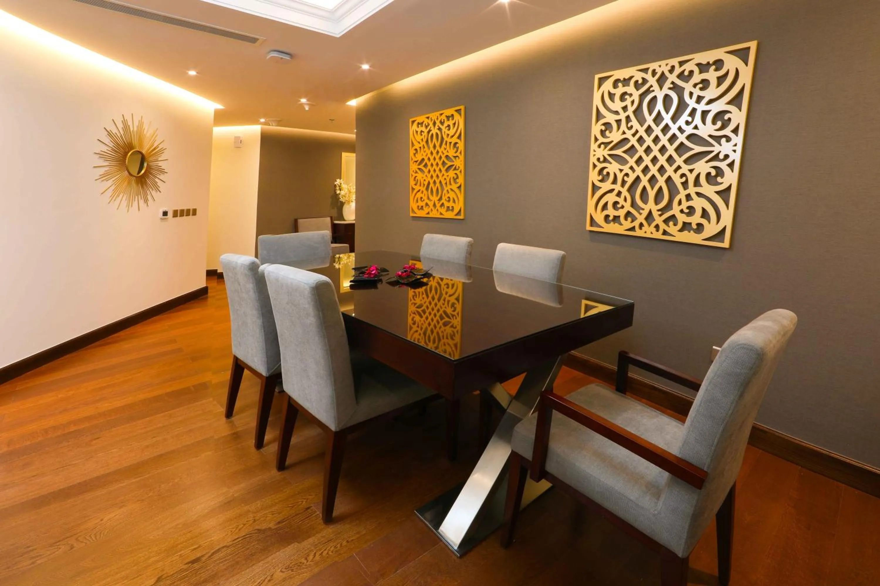 Dining area in Number One Tower Suites