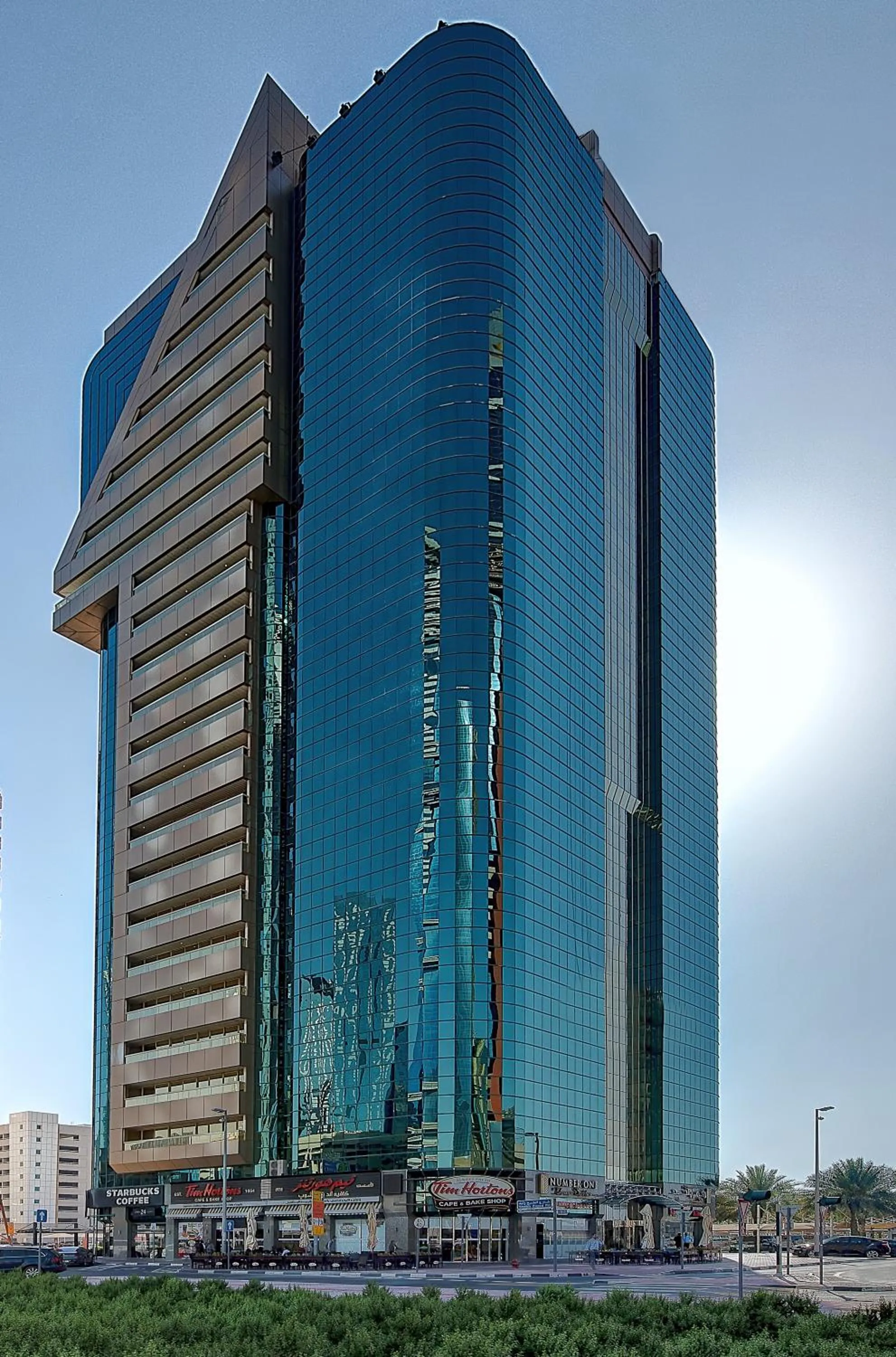 Facade/entrance in Number One Tower Suites