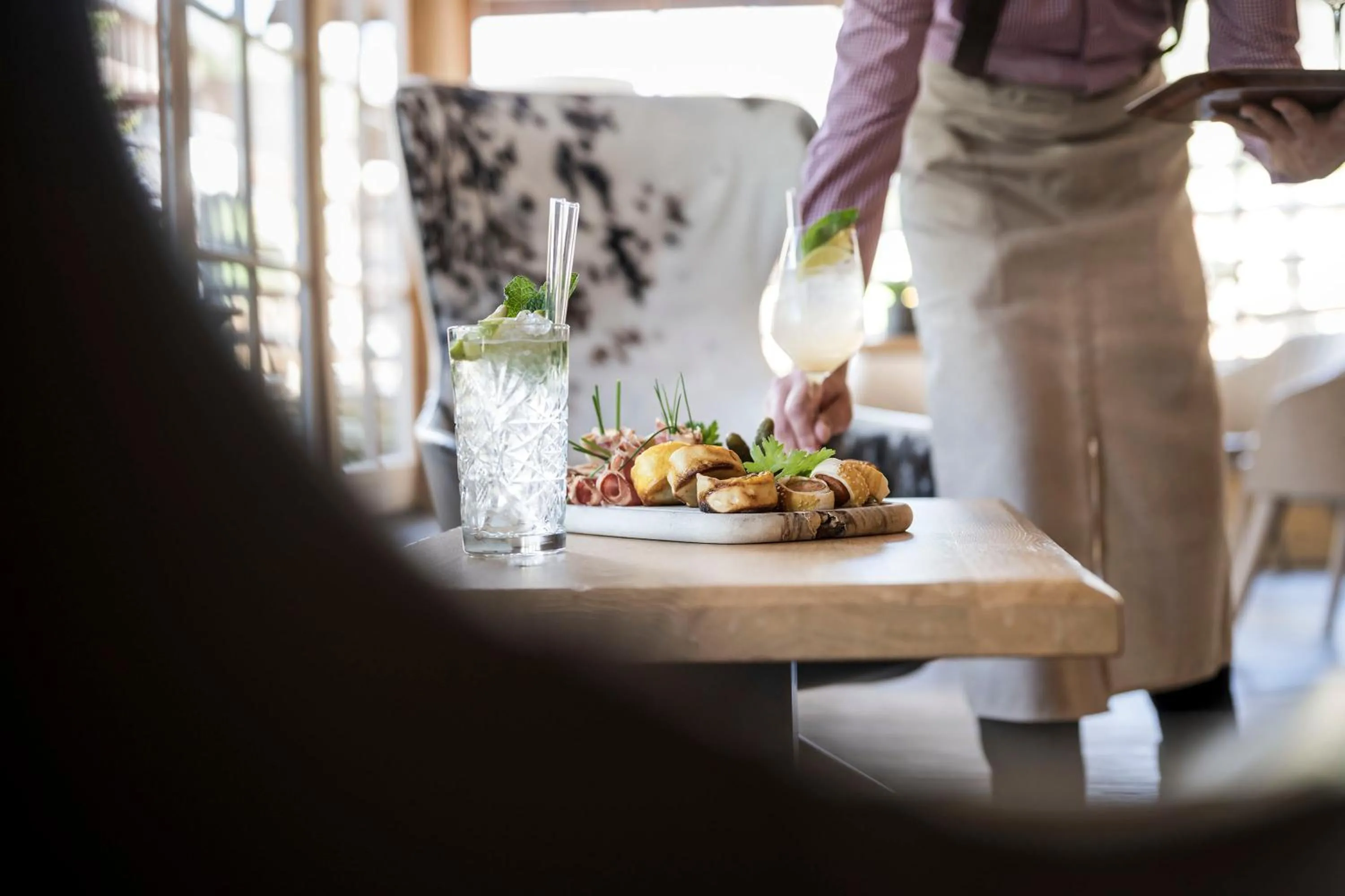 Food and drinks in Post Alpina - Family Mountain Chalets