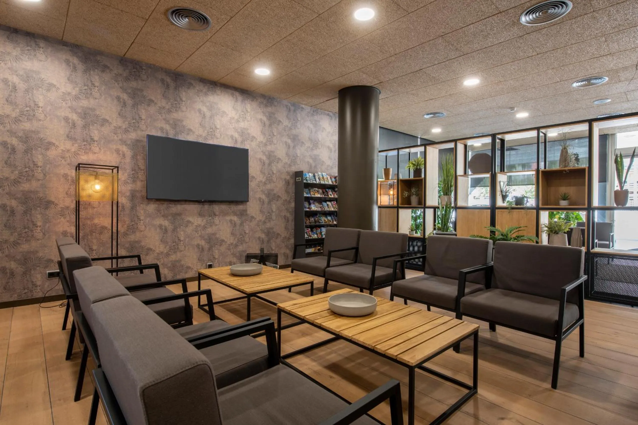 Seating area in Tarraco Park Tarragona