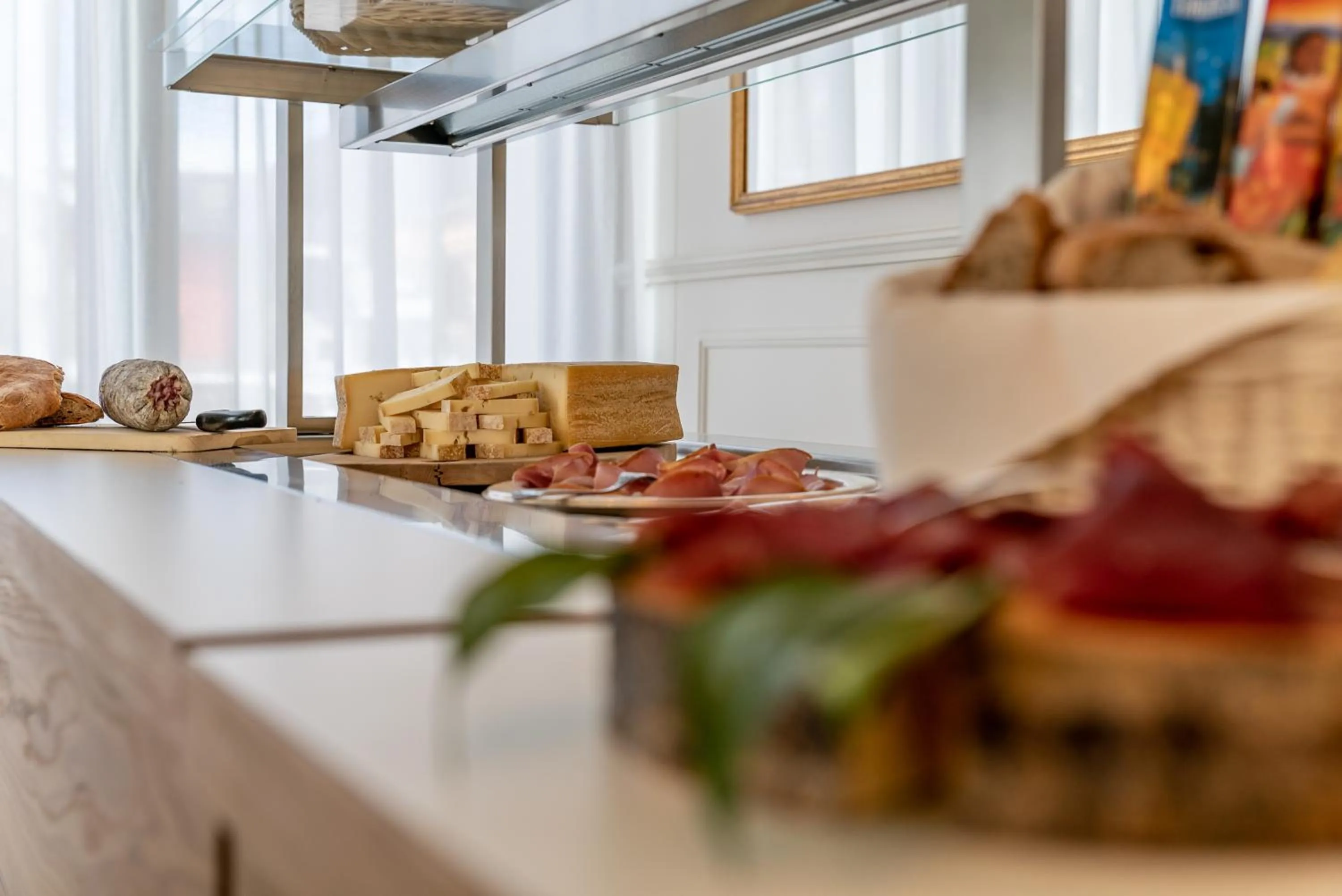 Buffet breakfast in Cristallo Wellness Hotel