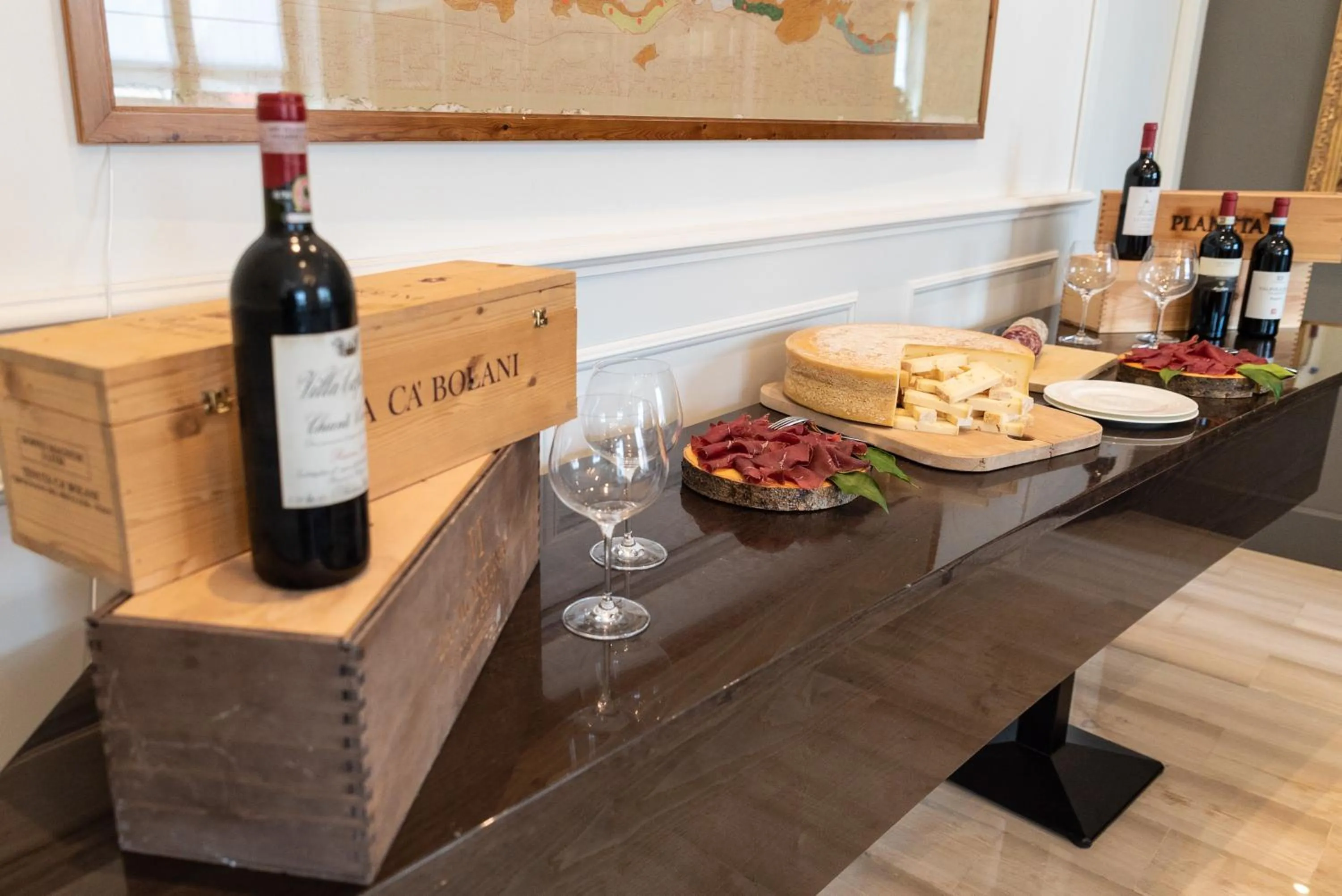 Buffet breakfast in Cristallo Wellness Hotel