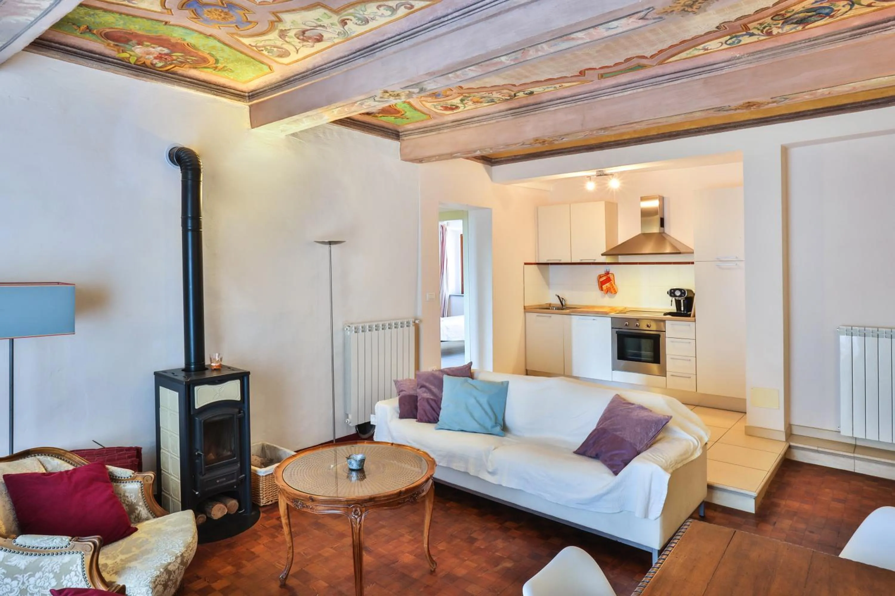 Living room in Villa Pesce, Mombaruzzo