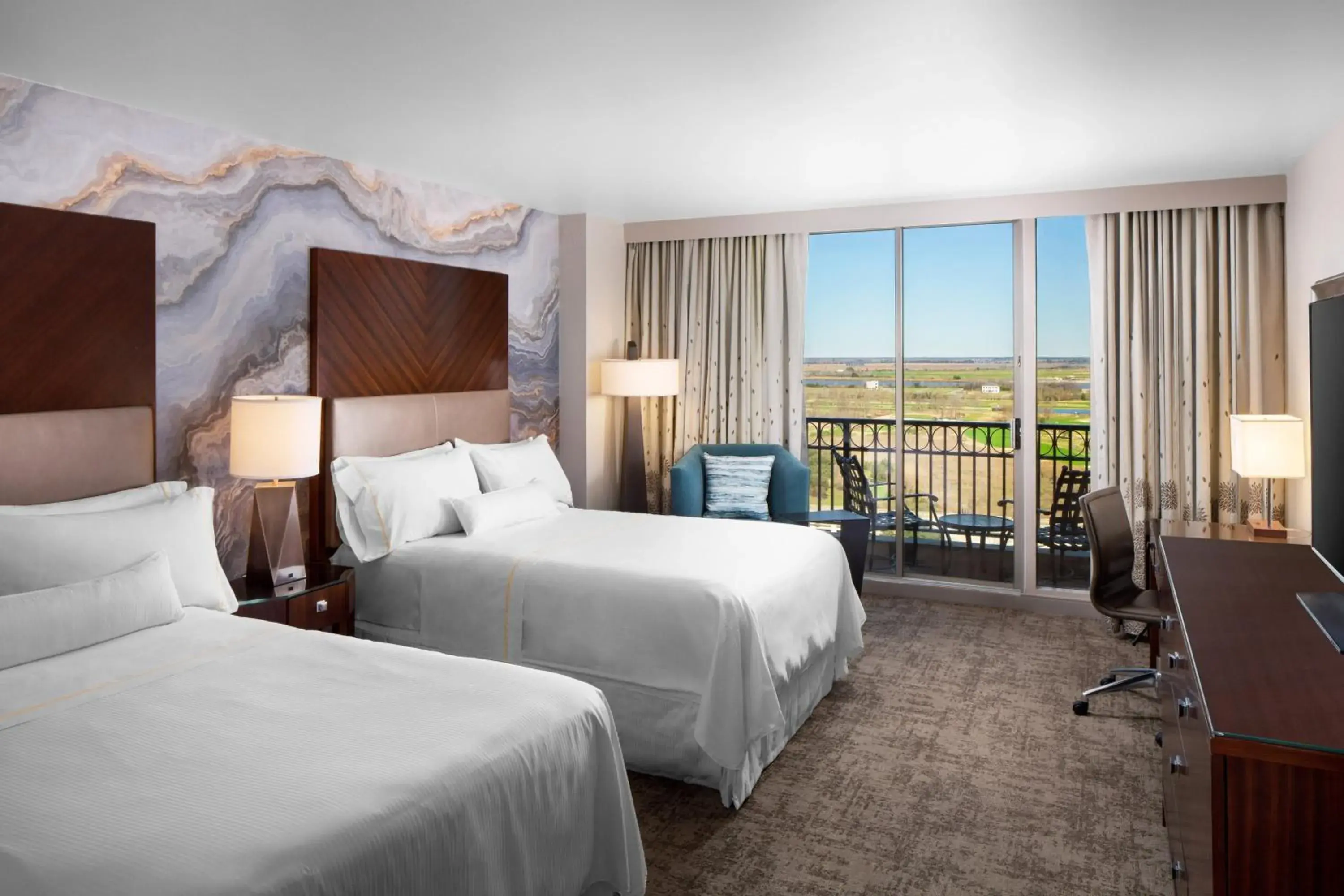 Guest room, 2 Double, Golf view, Balcony in The Westin Savannah Harbor Golf Resort & Spa Guest room, 2 Double, Golf view, Balcony in The Westin Savannah Harbor Golf Resort & Spa
