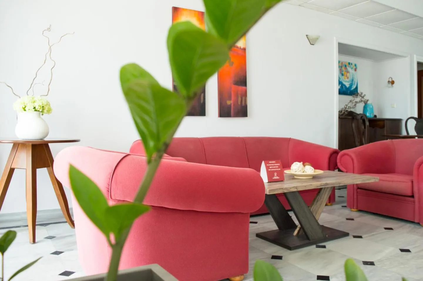 Seating area in Paradise Beach Hotel