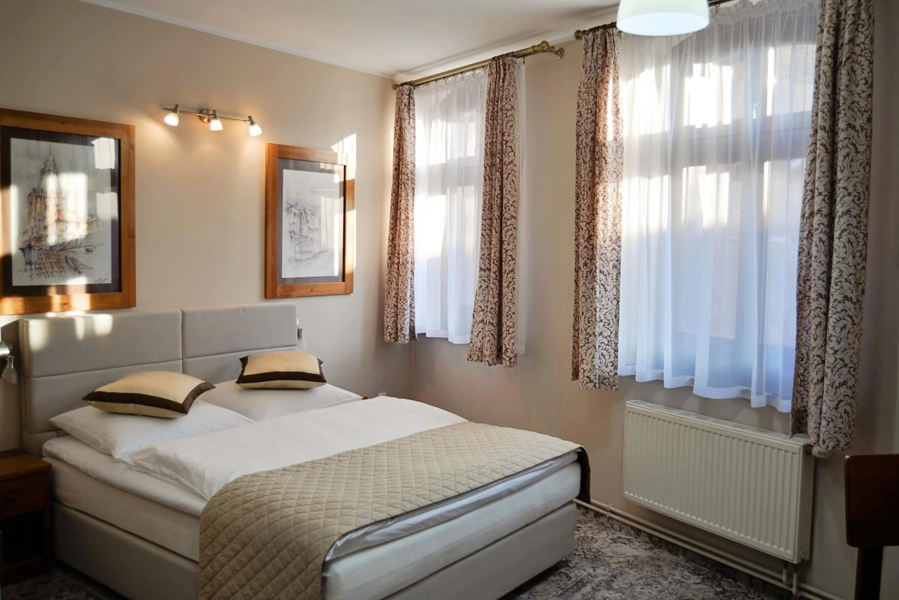 Bed in Hotel Karczma Chełmińska