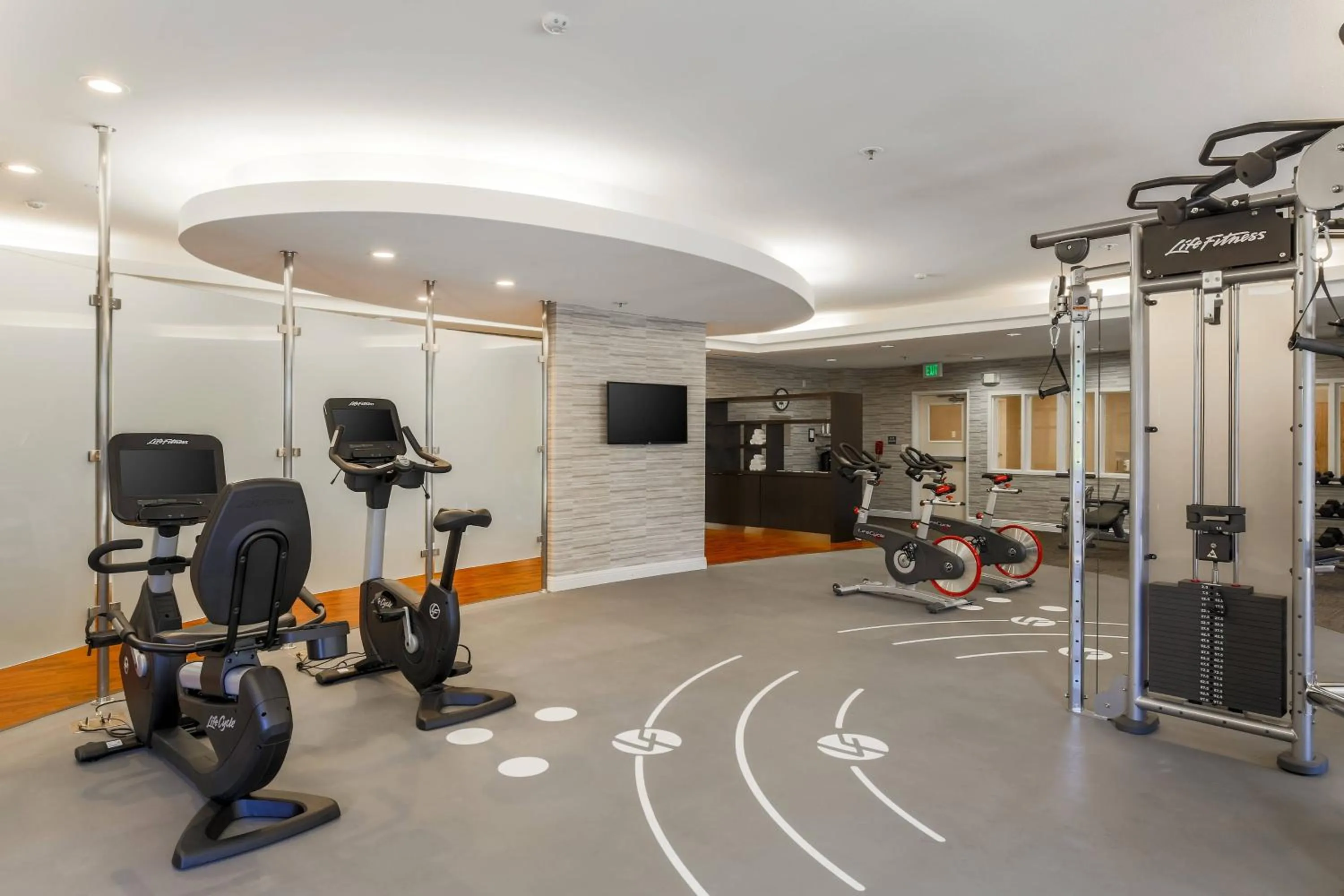 Fitness centre/facilities in Courtyard by Marriott Roseville Galleria Mall/Creekside Ridge Drive