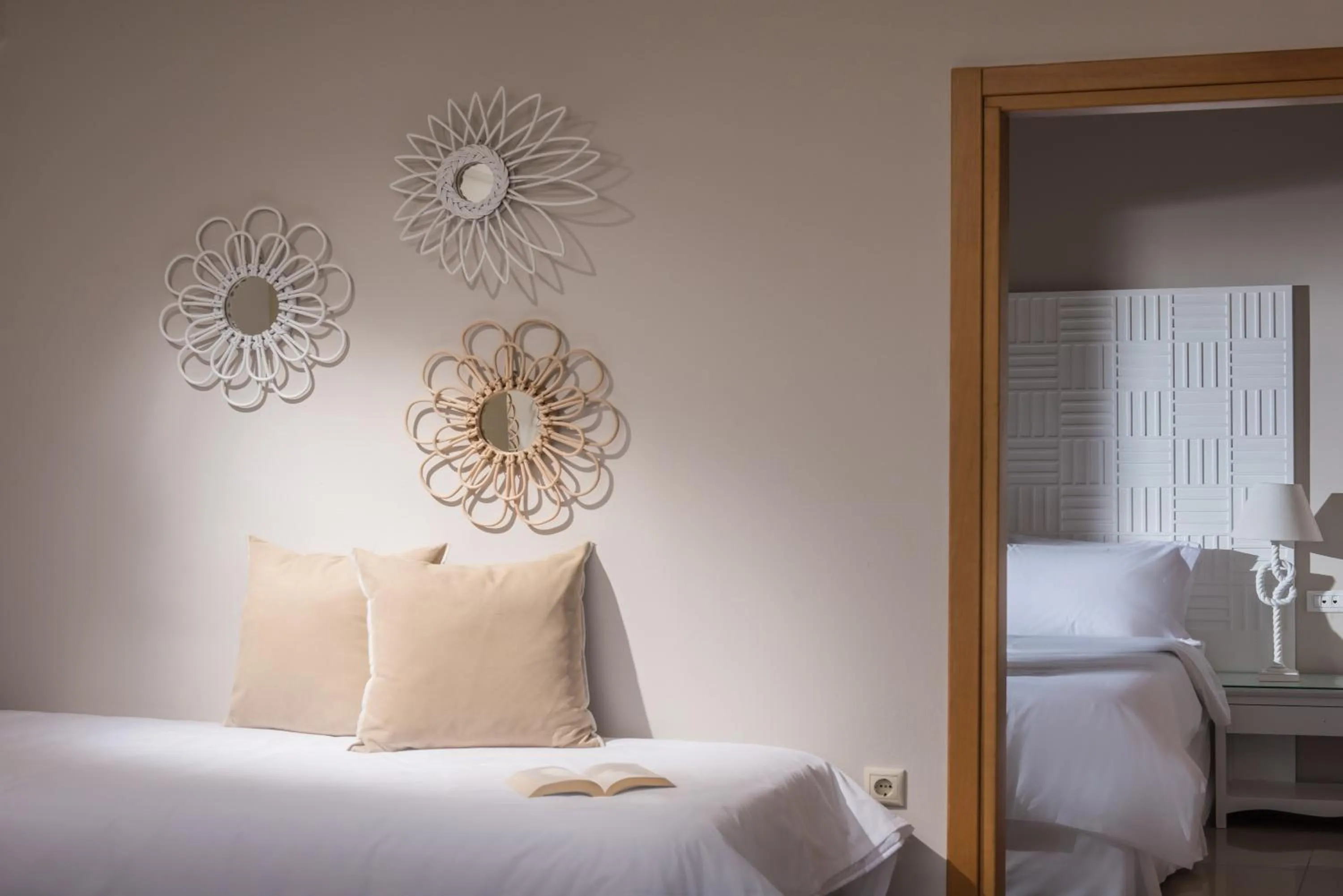 Bed in Notos Heights Hotel & Suites