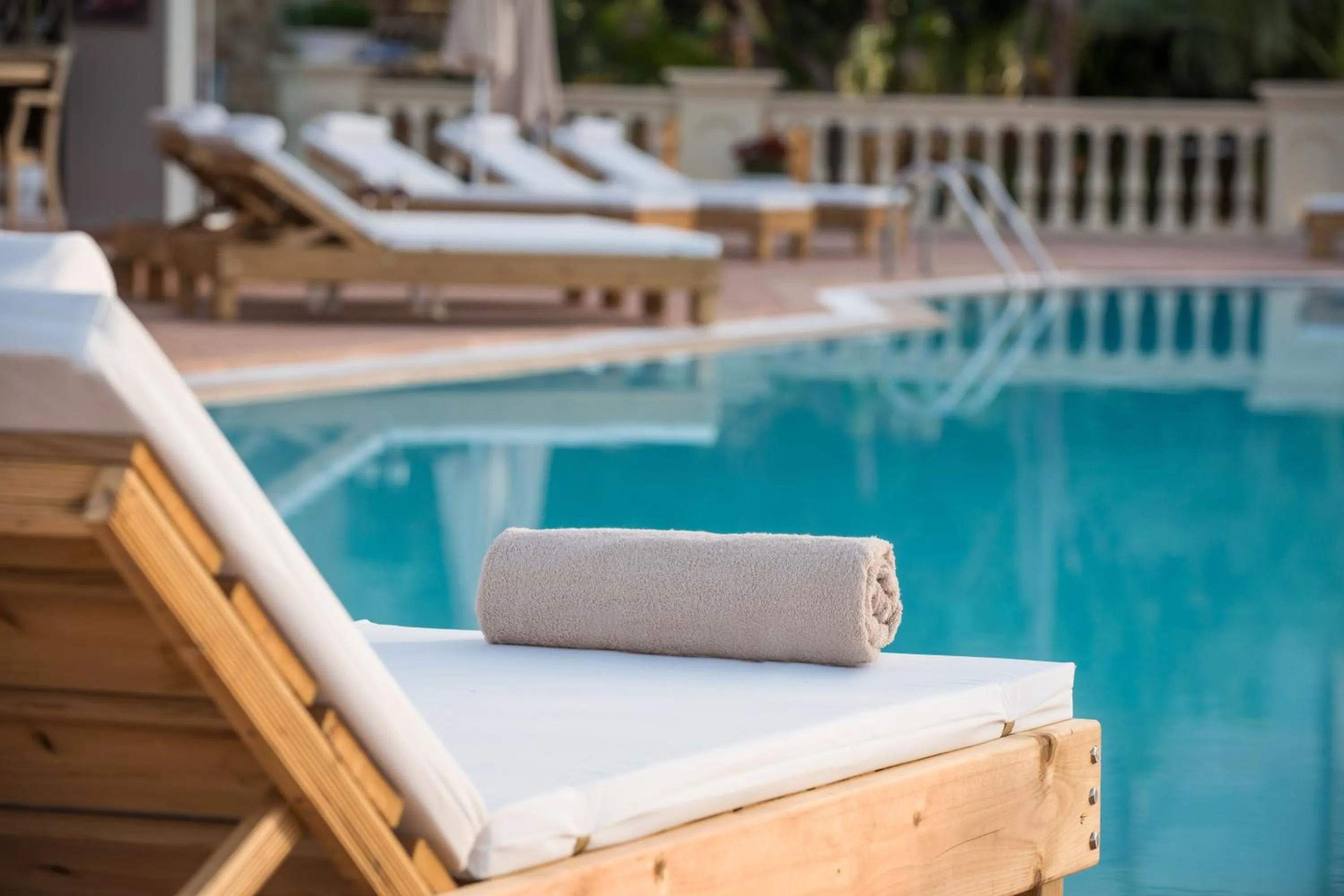 Pool view in Notos Heights Hotel & Suites