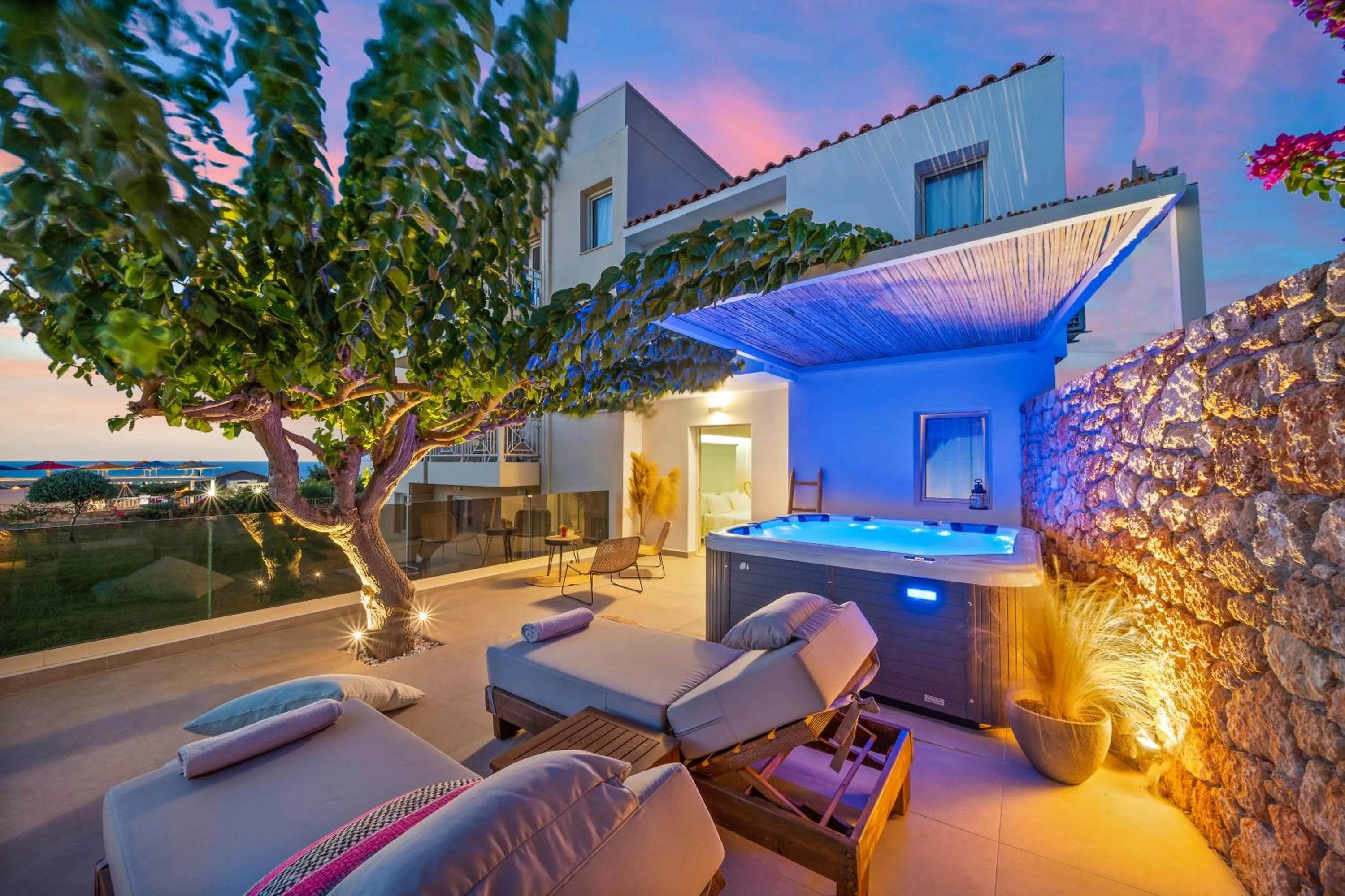 Patio in Notos Heights Hotel & Suites