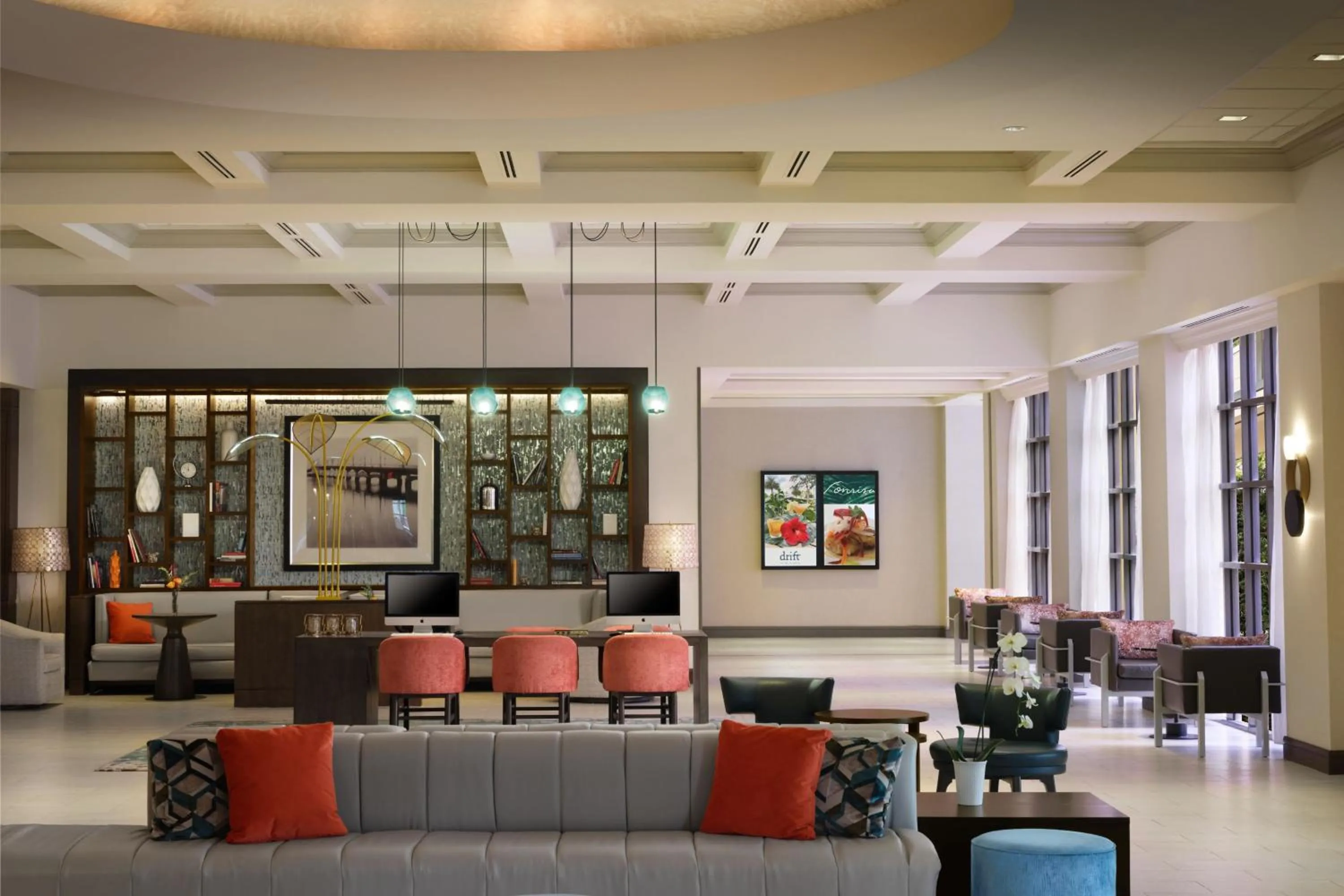 Lobby or reception in Boca Raton Marriott at Boca Center