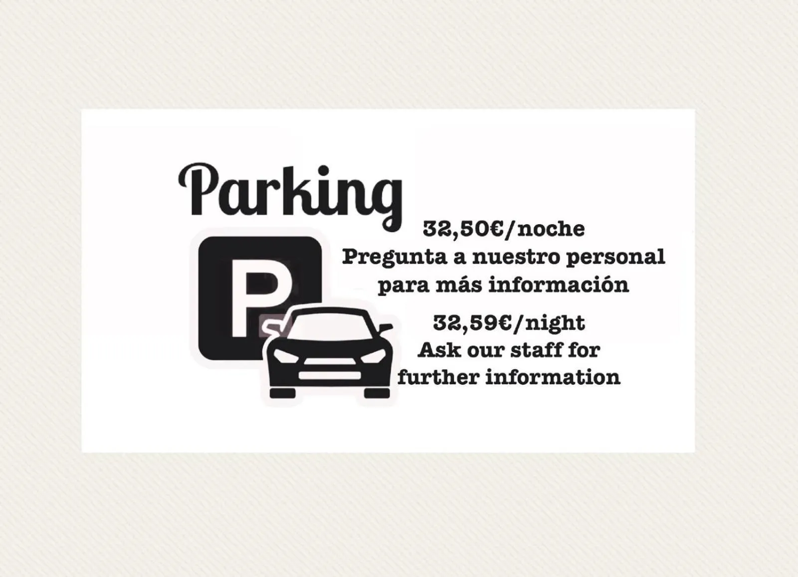 Parking in madrid central gran via Suites