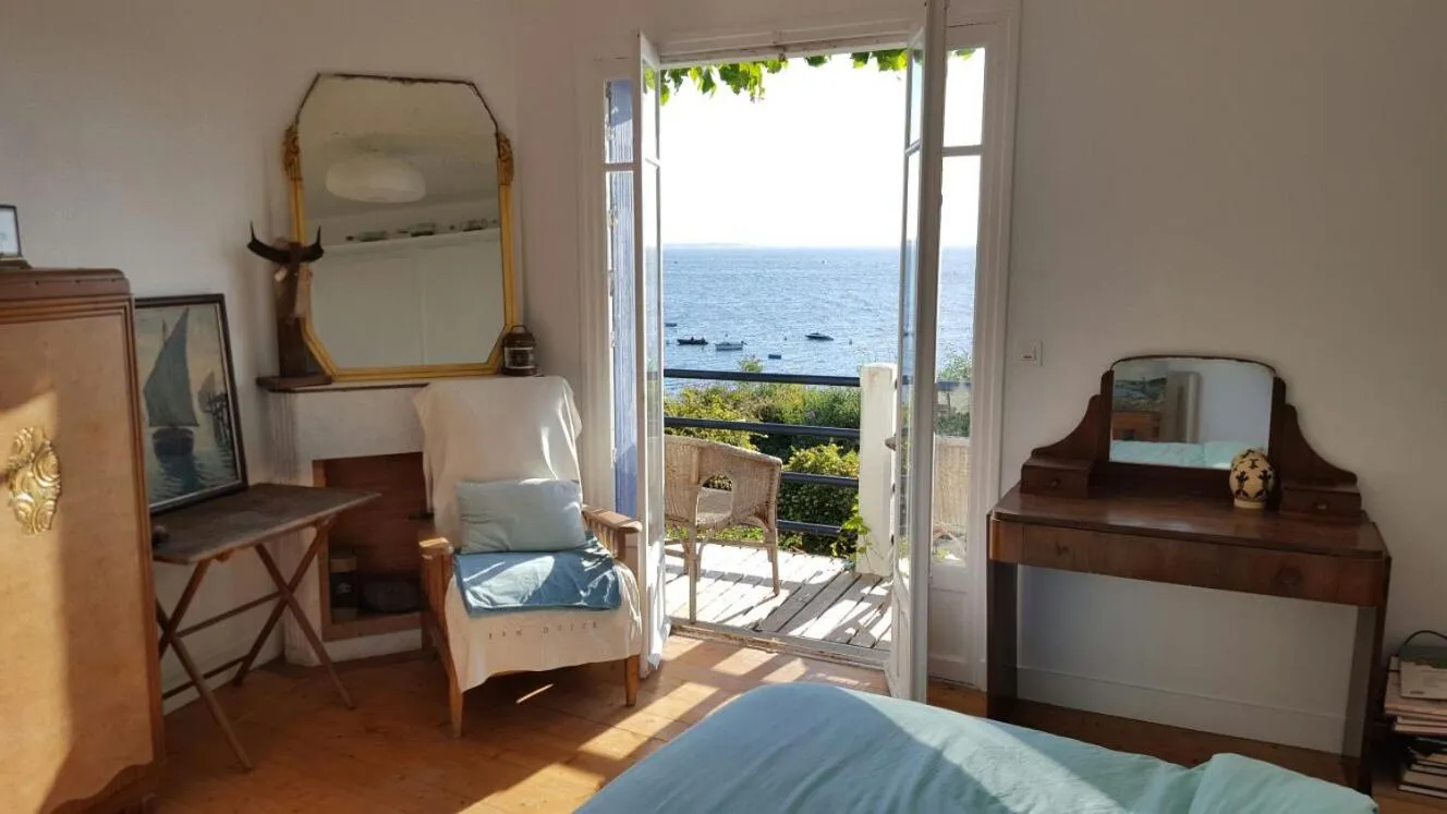 Balcony/Terrace, Bed in L'écume de mer