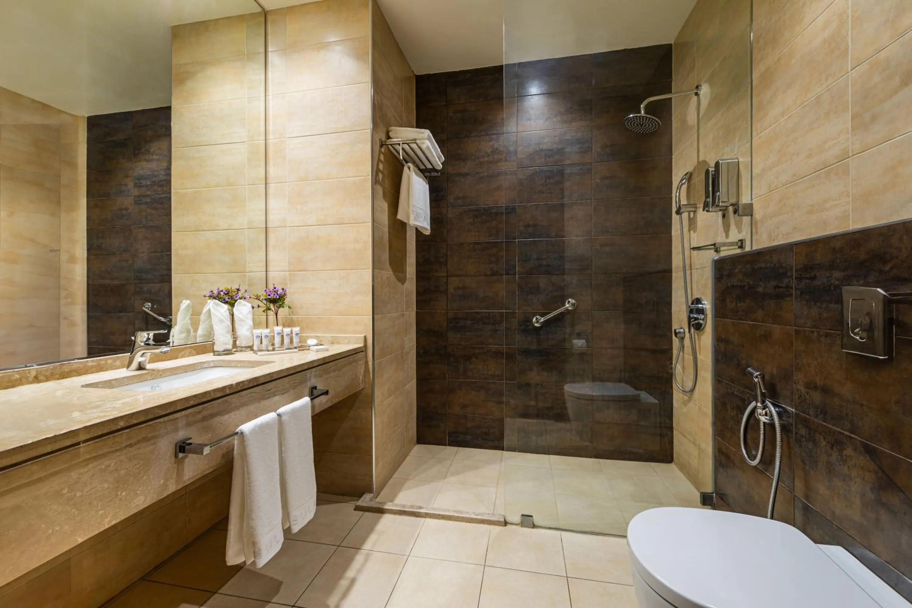 Shower in Sulaf Luxury Hotel