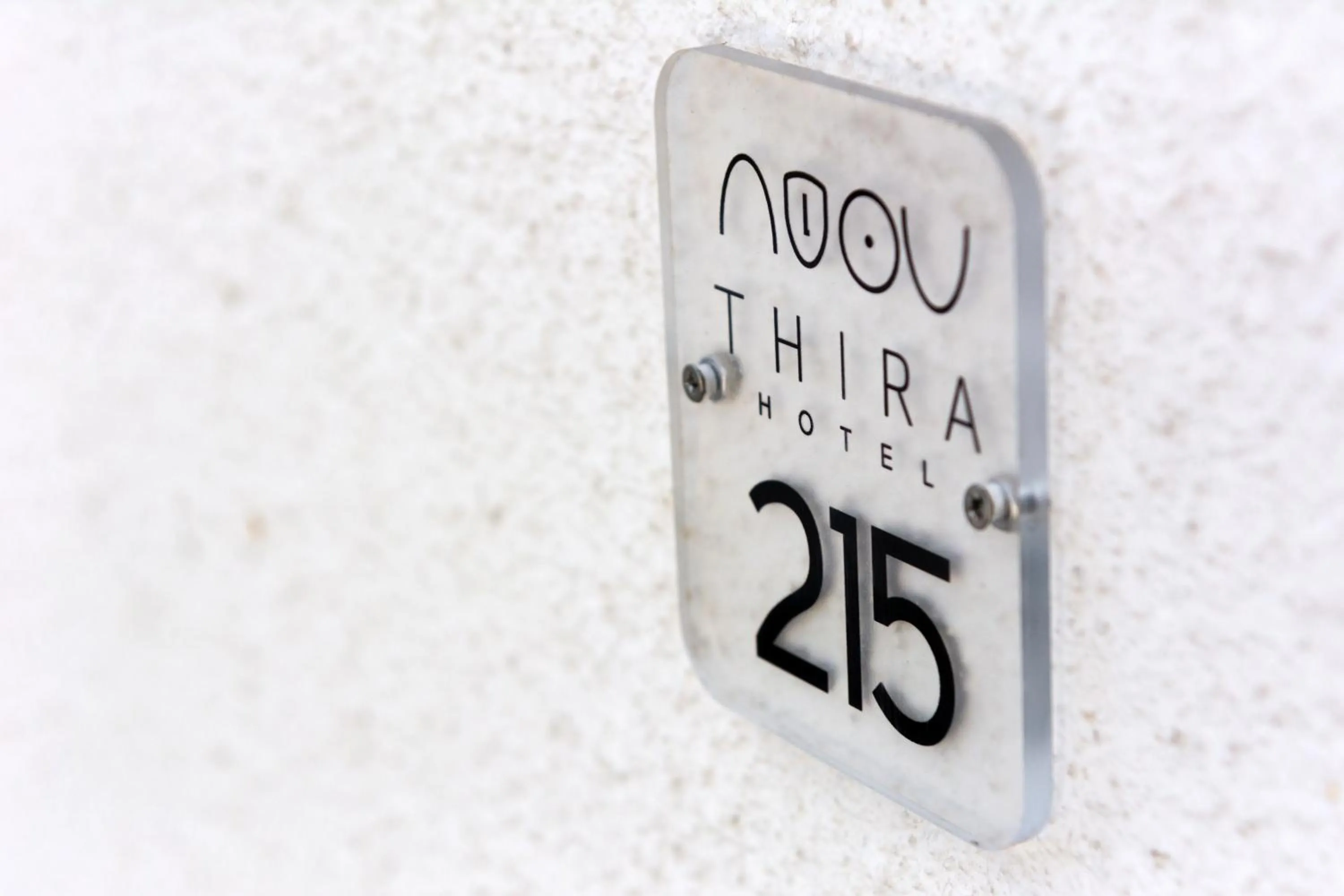 Logo/Certificate/Sign in Hotel Thira