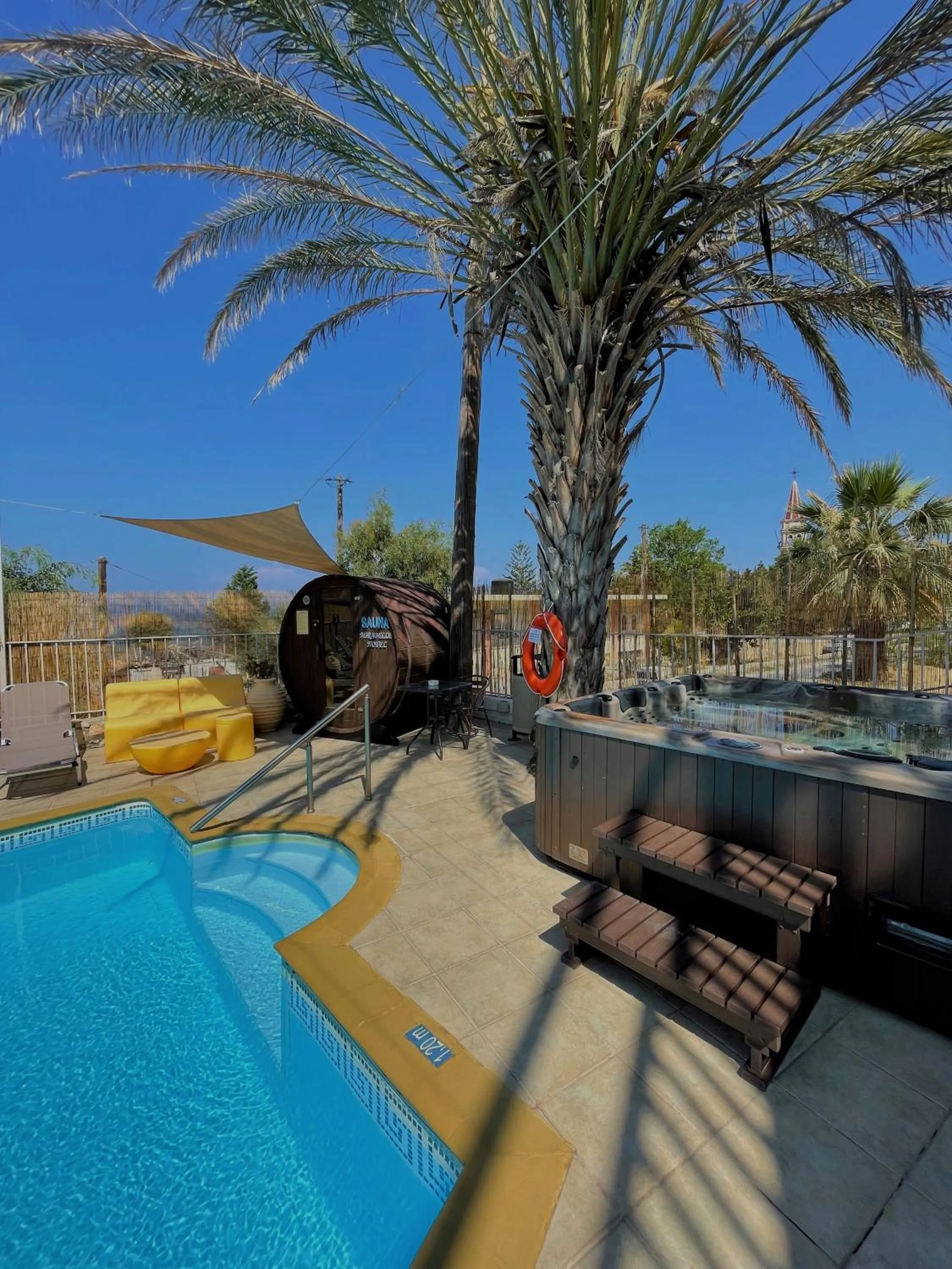 Pool view in Mirabelle Hotel