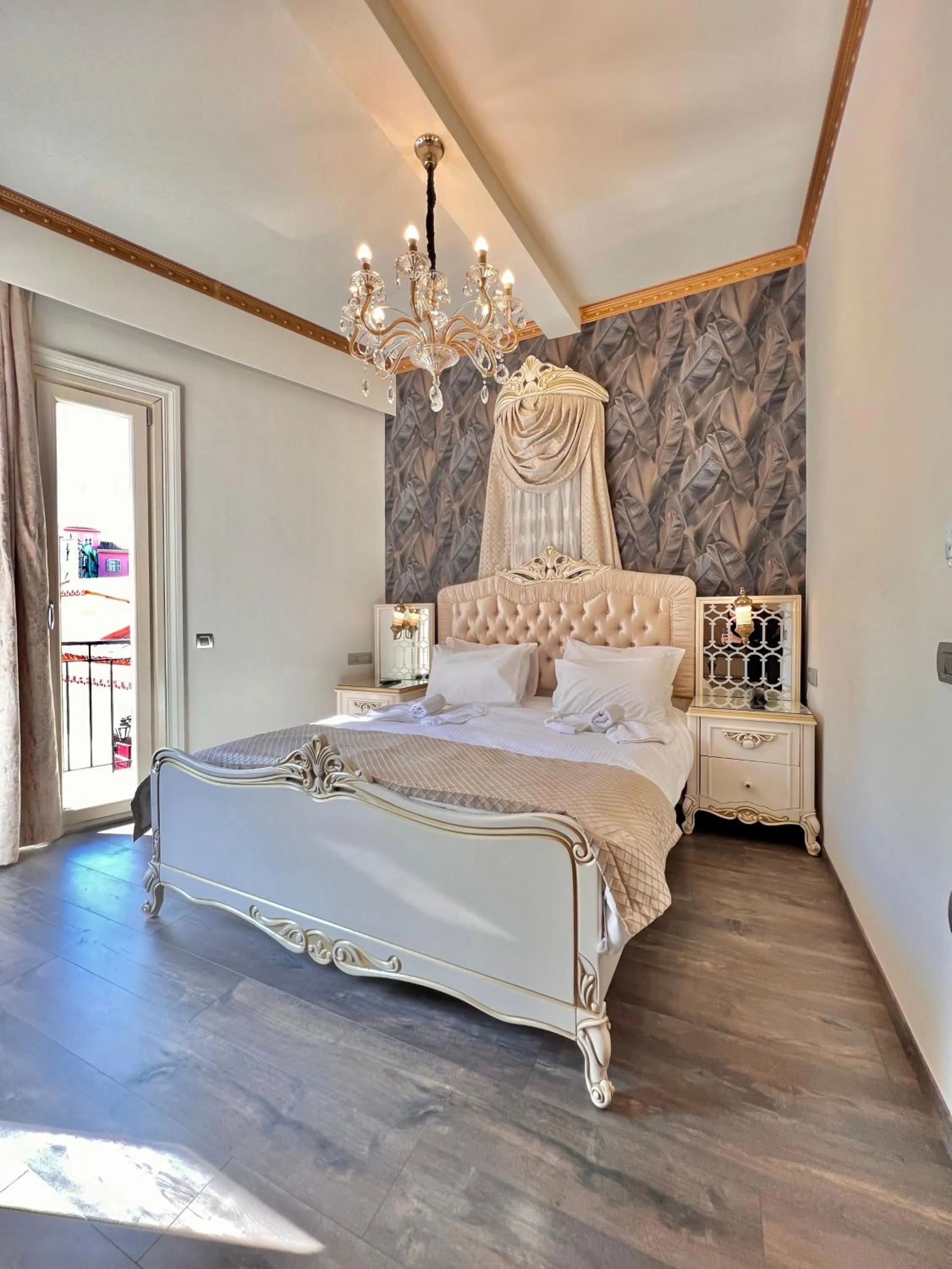 Bed in Pension Dafni