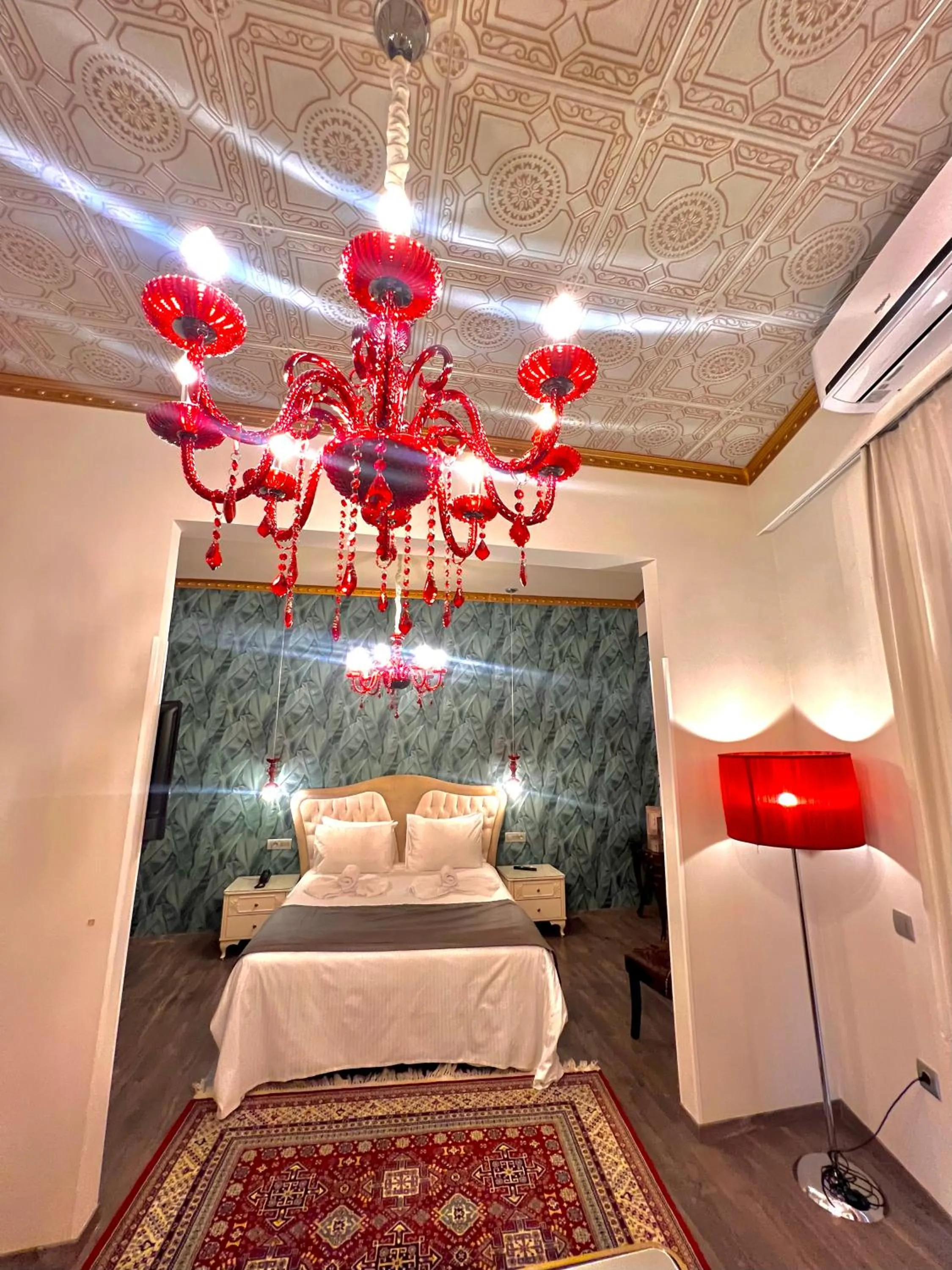 Bedroom, Bed in Pension Dafni