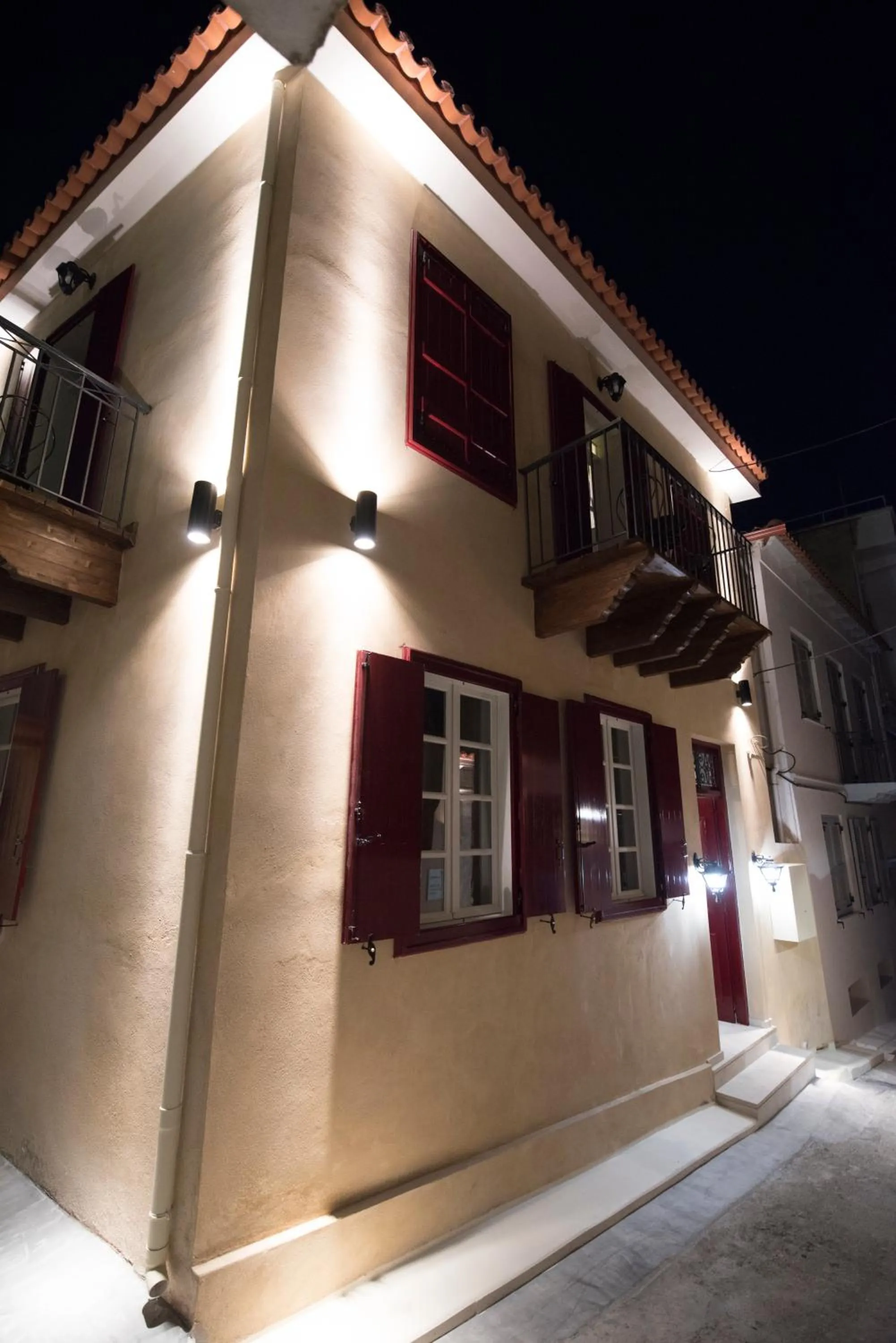 Facade/entrance in Pension Dafni