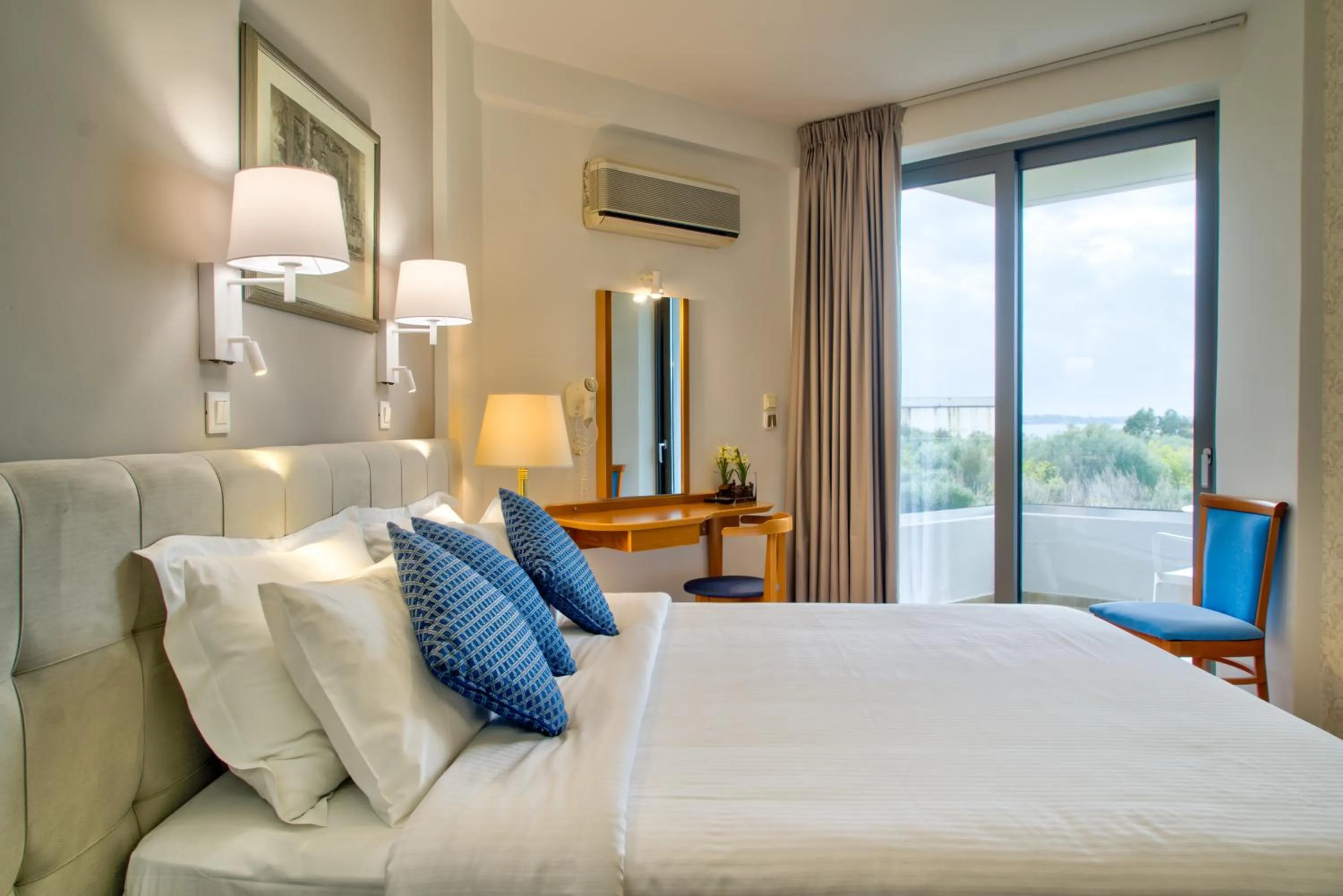 Bed in Poseidon Hotel