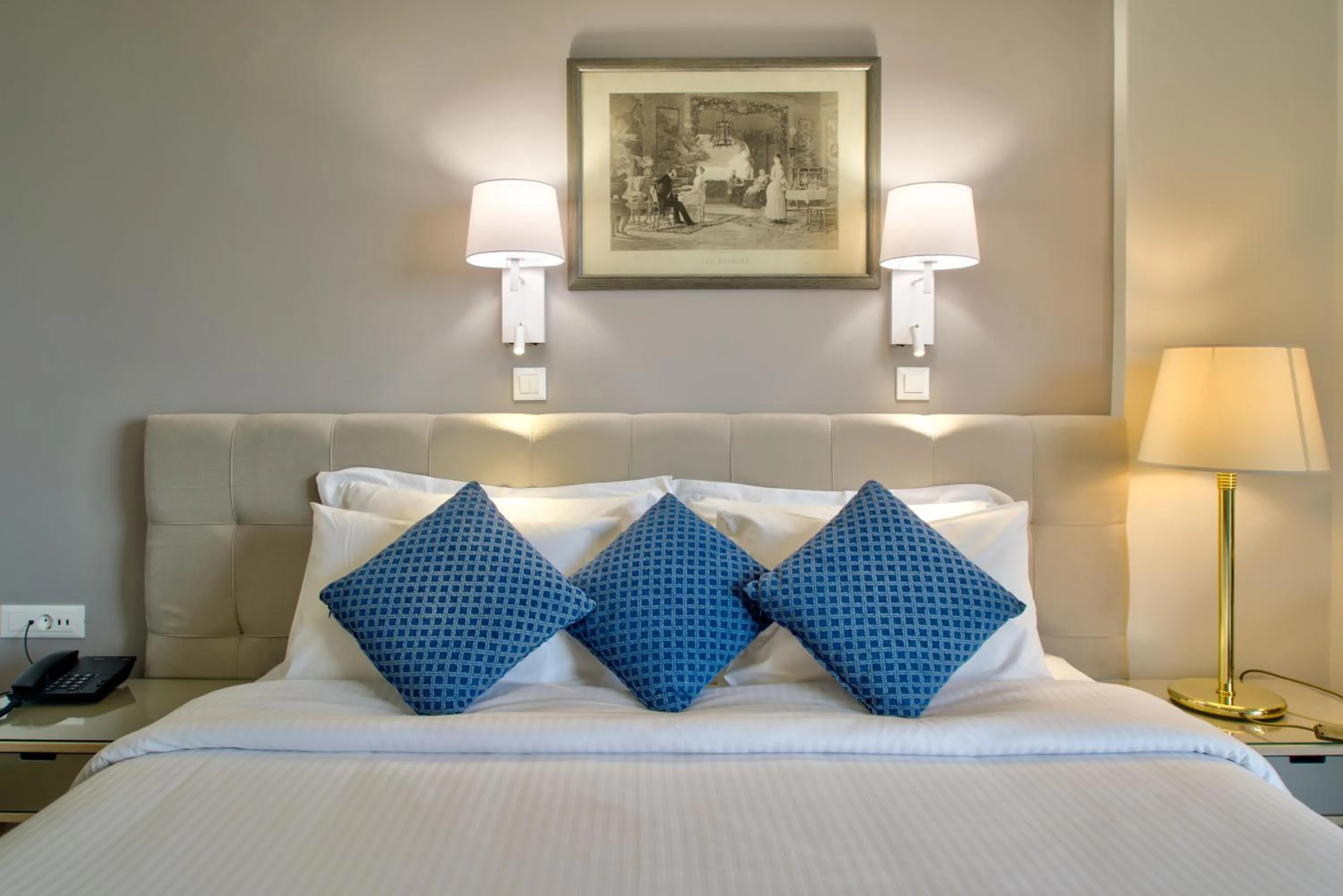 Bed in Poseidon Hotel