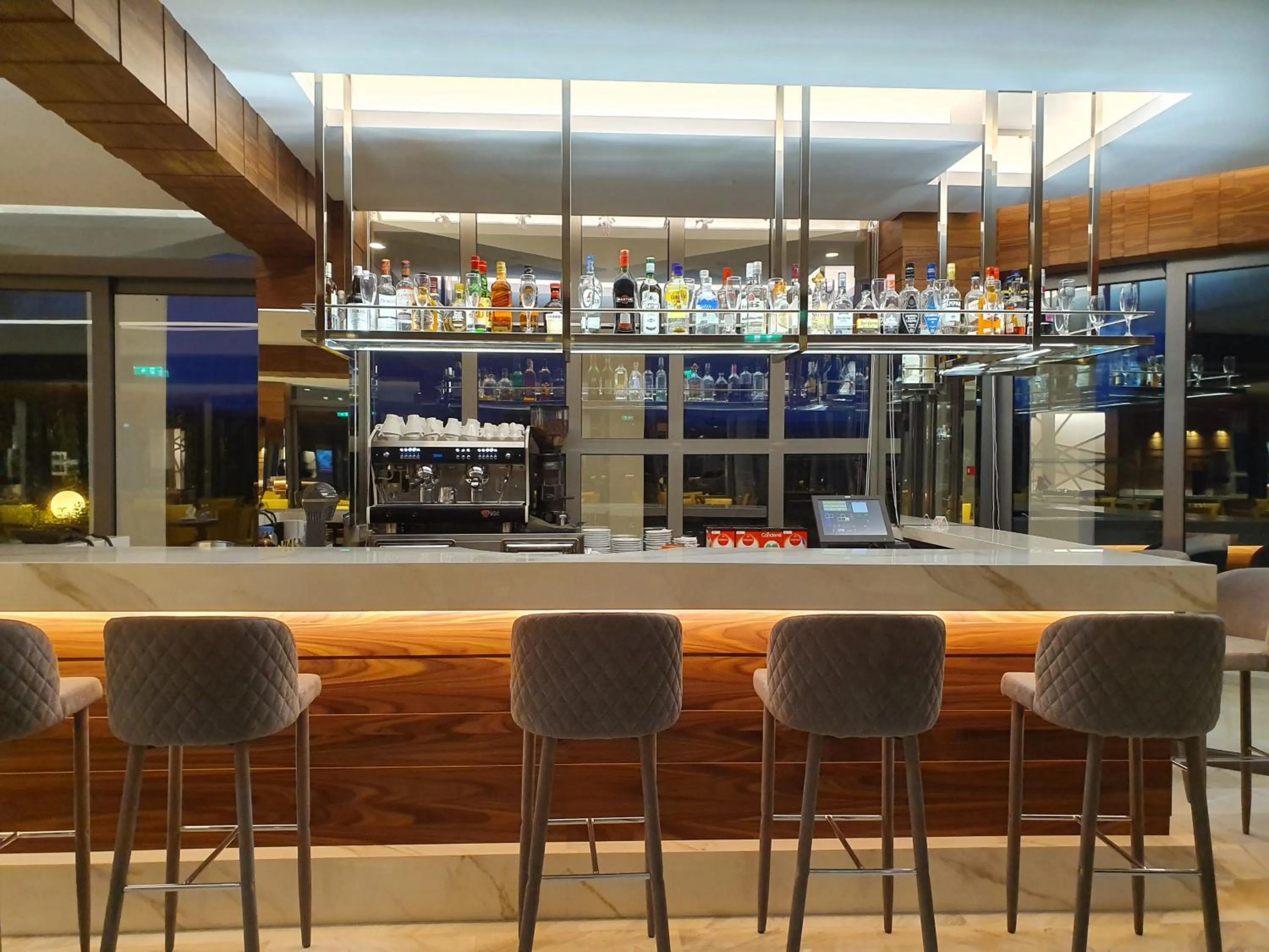 Lounge or bar in Poseidon Hotel