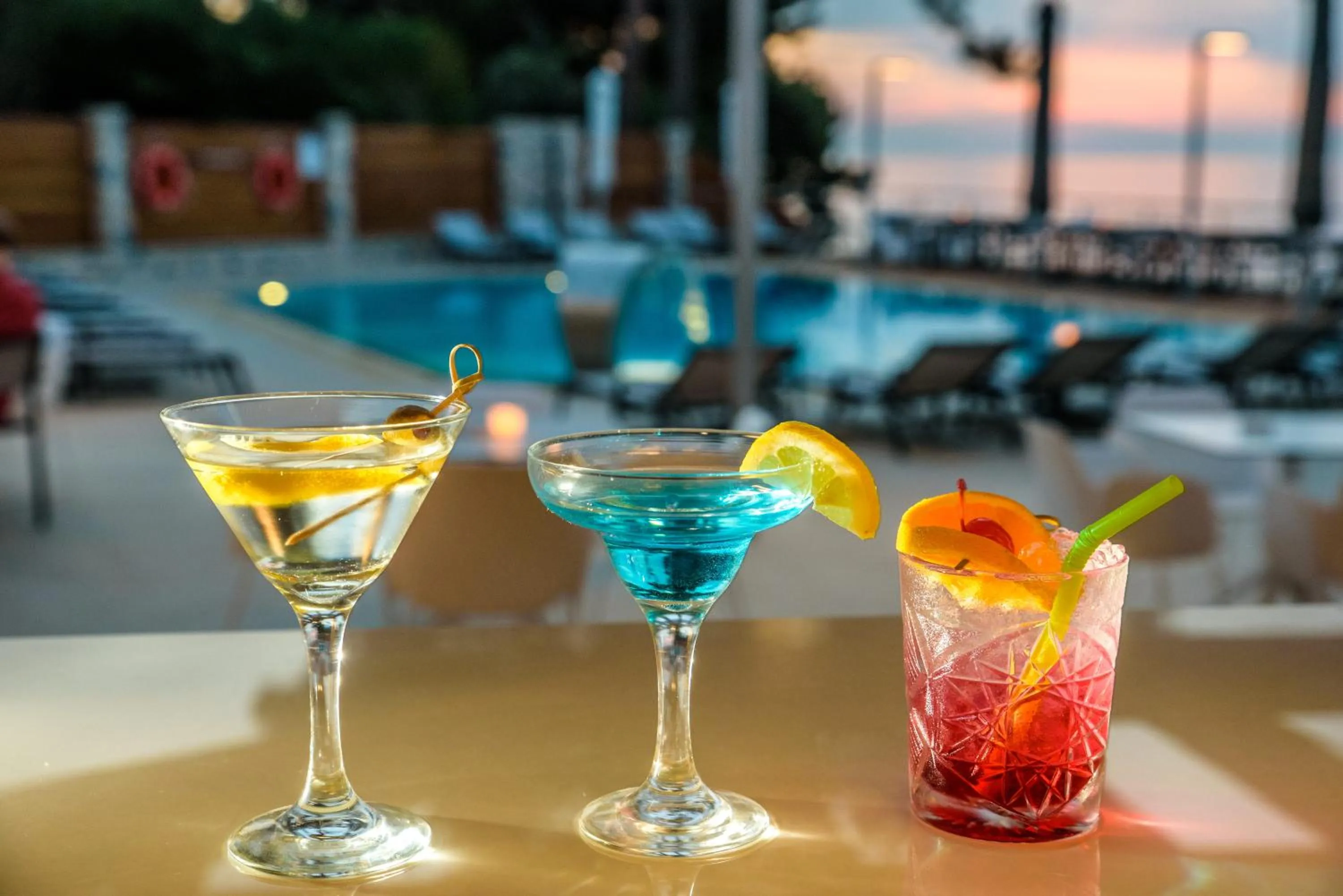 Pool view in Poseidon Hotel