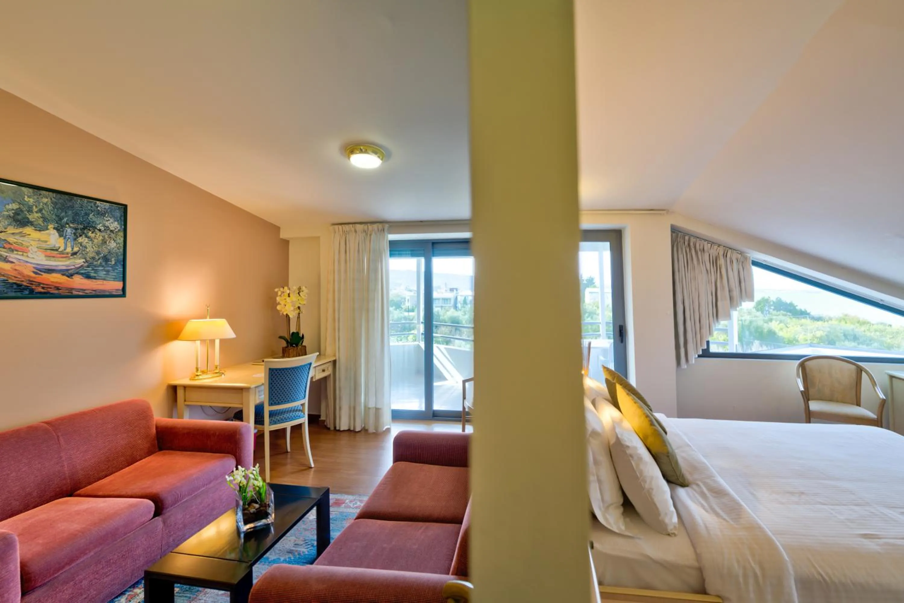 Bed in Poseidon Hotel