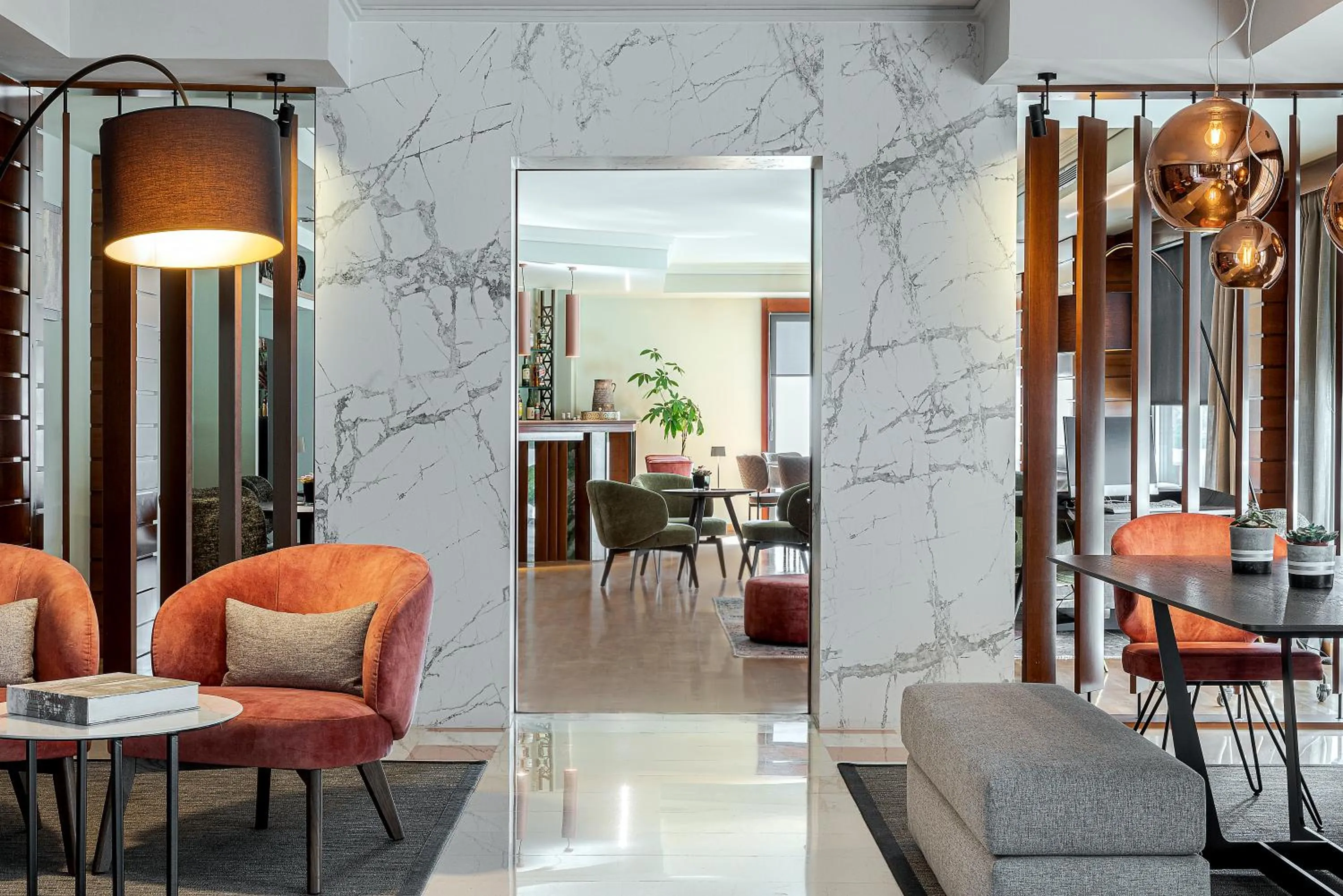 Seating area in Blazer Suites Hotel