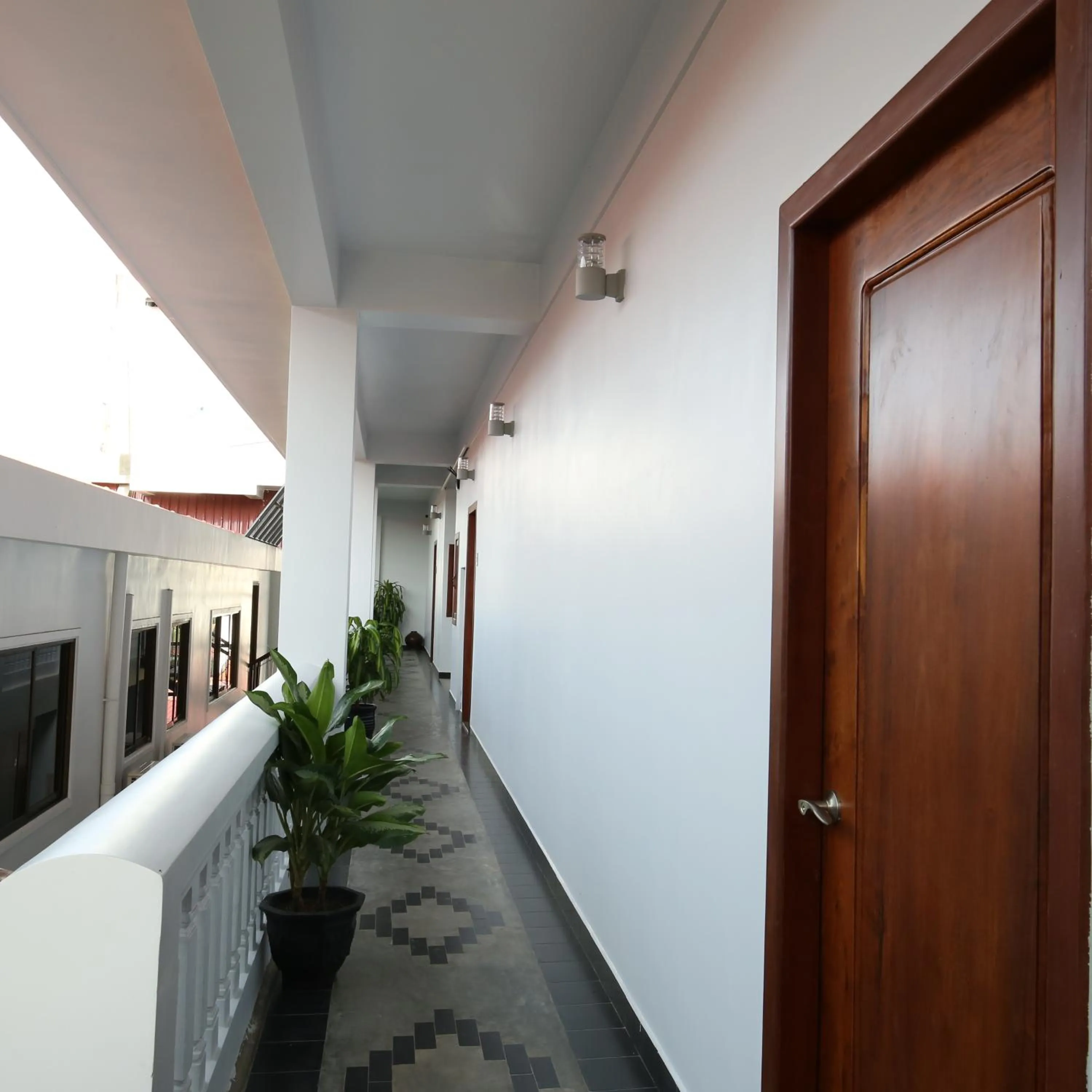 Bed in Holy Angkor Hotel