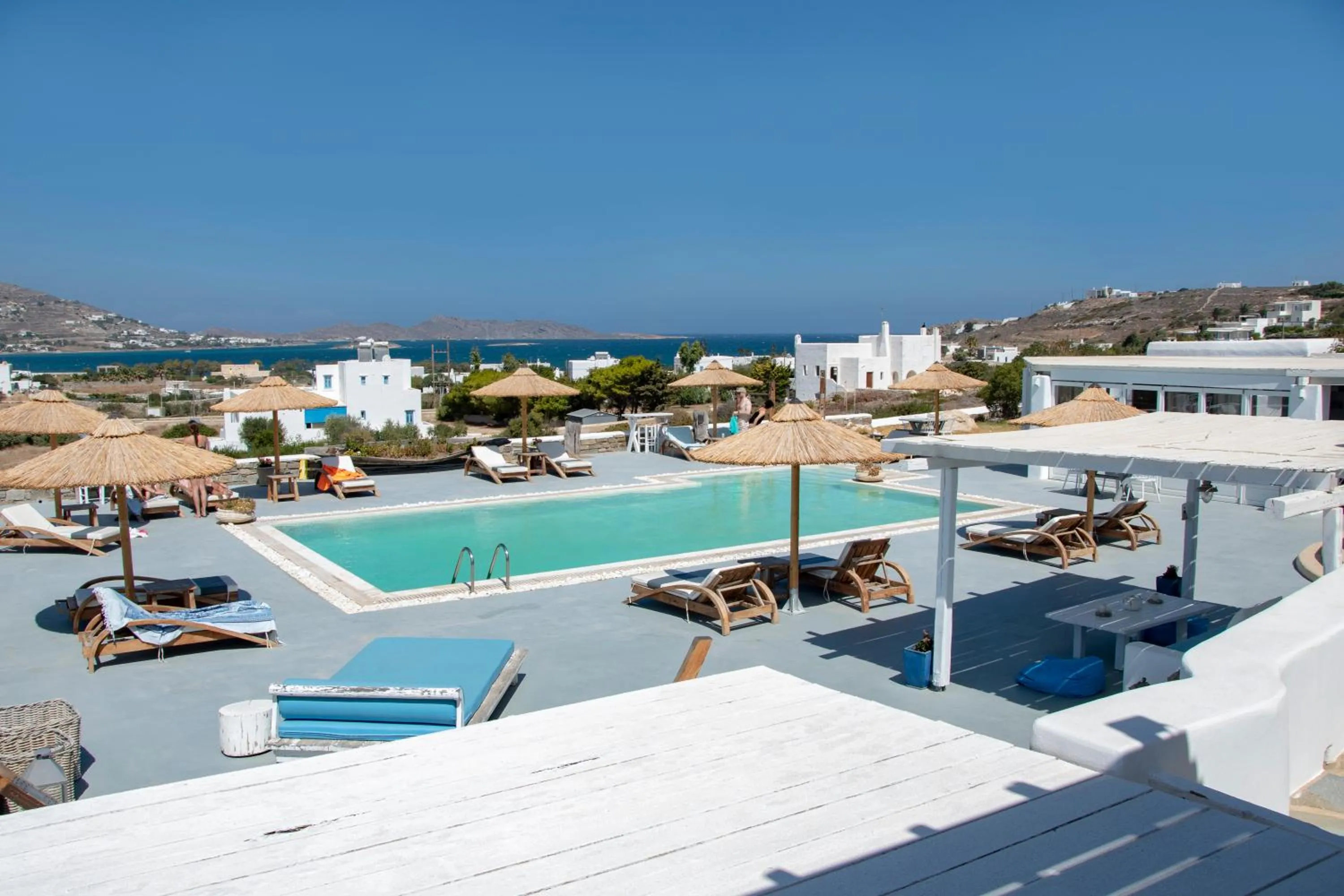 Pool view in Anemoi Resort