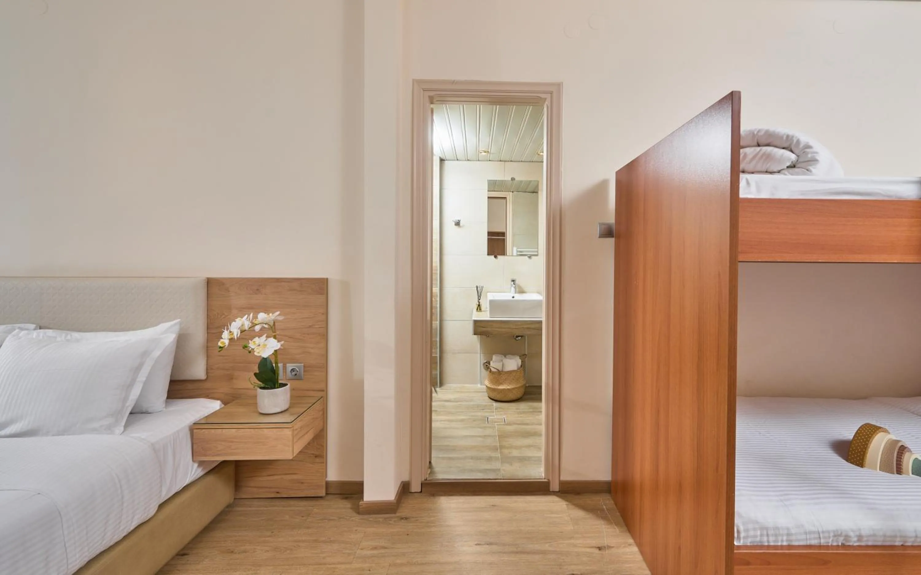 Bed in Filippos Hotel