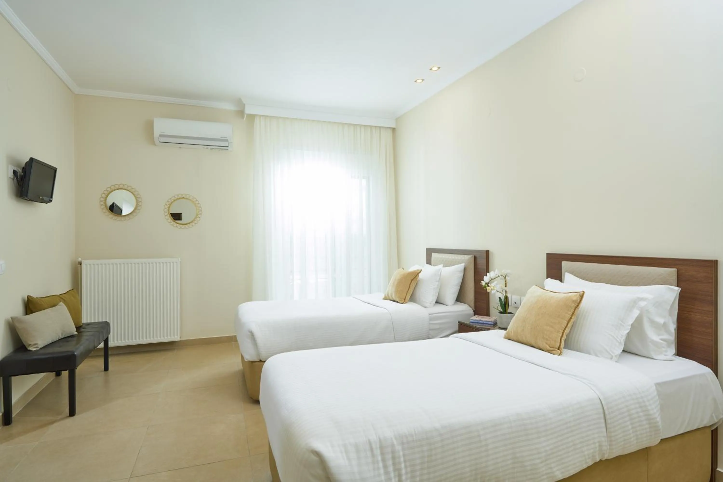 Bed in Filippos Hotel