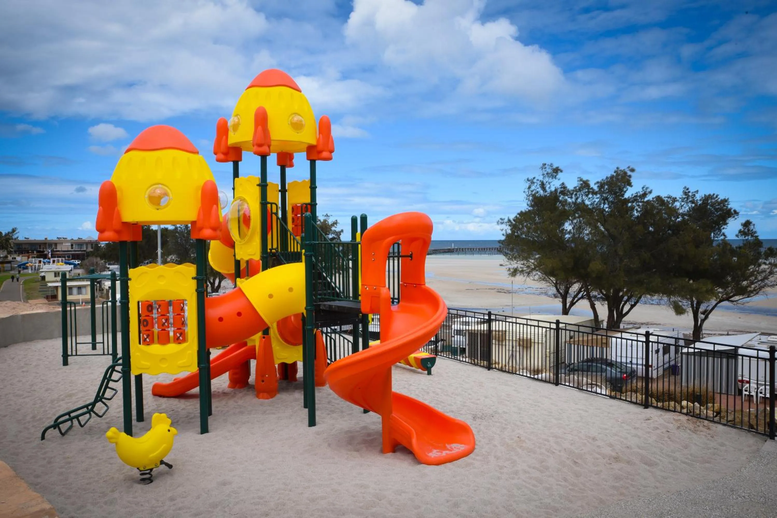 Children play ground in Moonta Bay Holiday Park