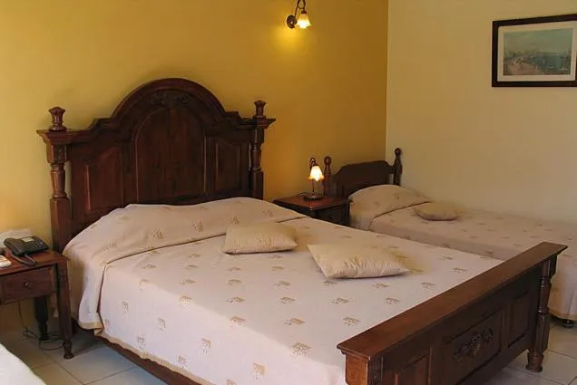 Photo of the whole room, Bed in Galini Hotel