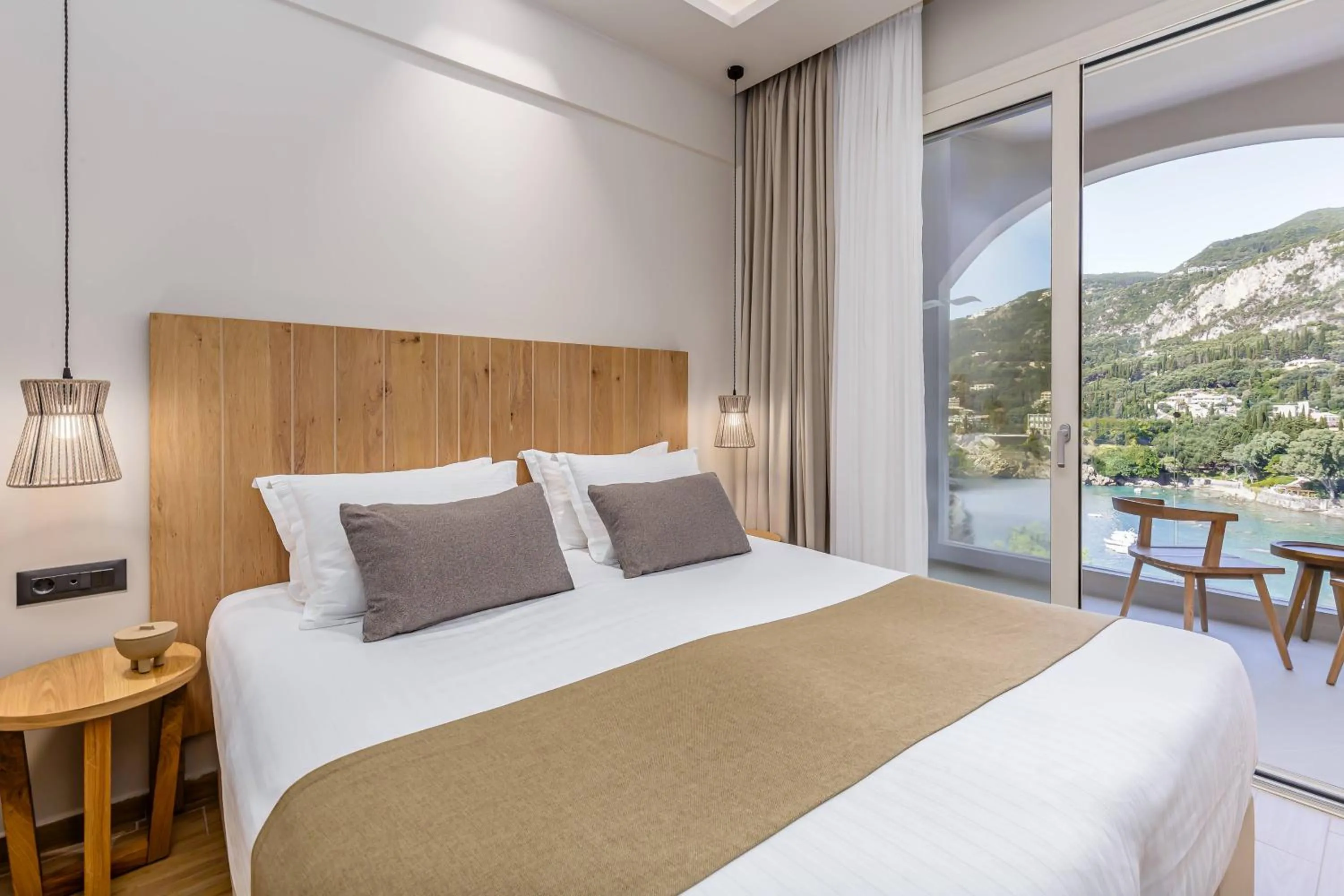 Bedroom, Bed in Akrotiri Beach Resort Hotel - Adult Friendly