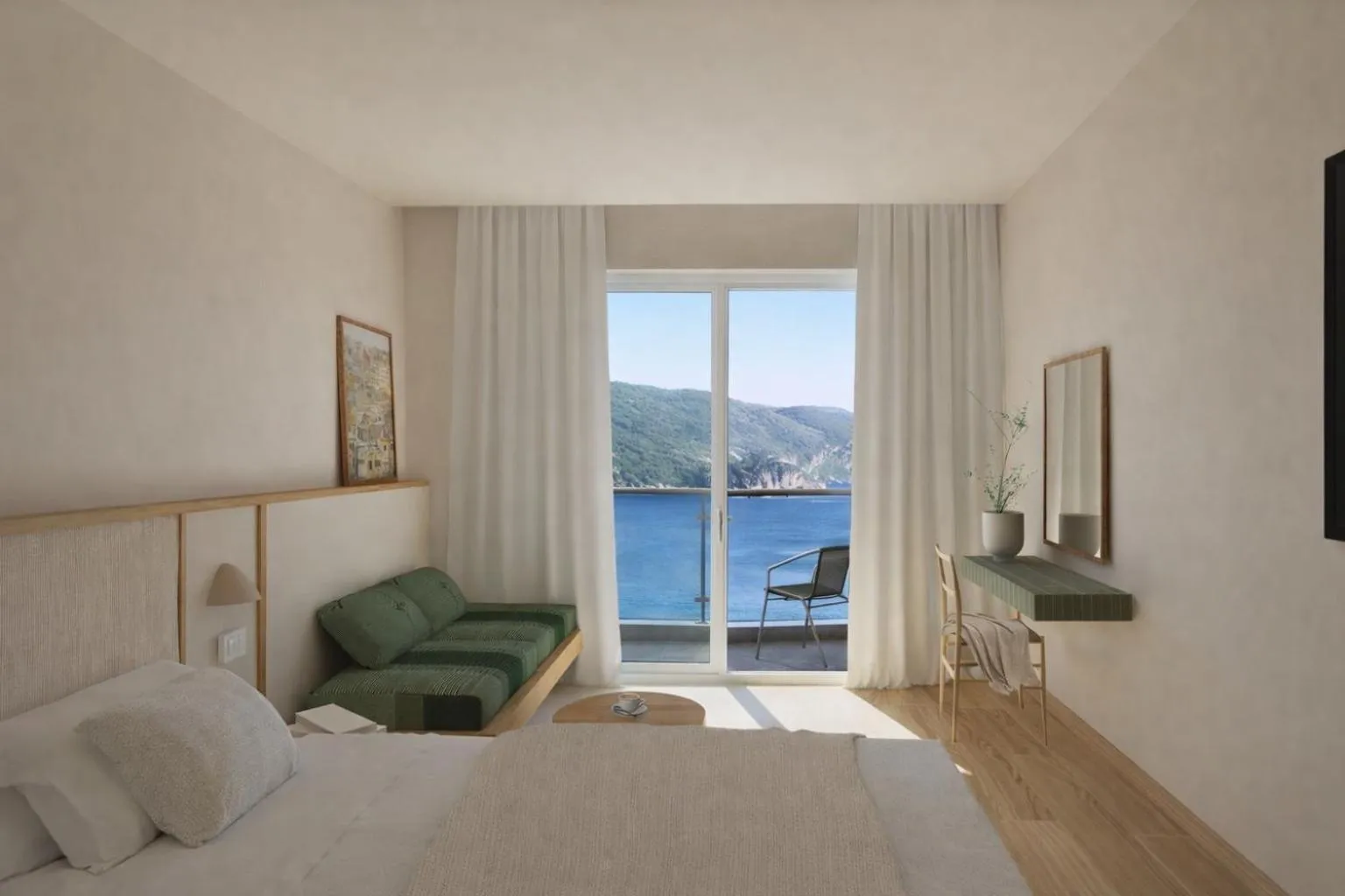 Bedroom, Bed in Akrotiri Beach Resort & Spa - Adult Friendly