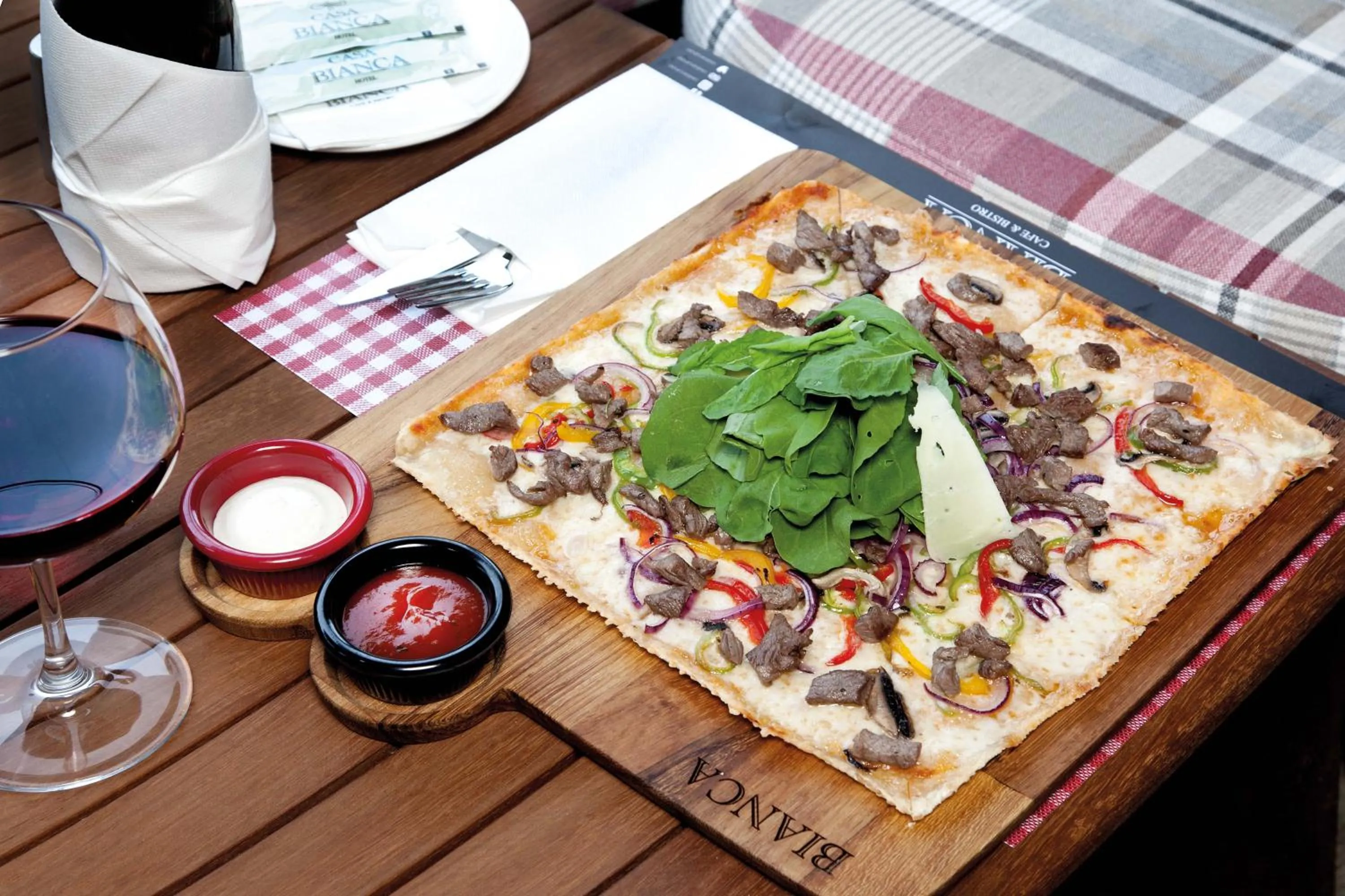 Food close-up in Casa Bianca Hotel