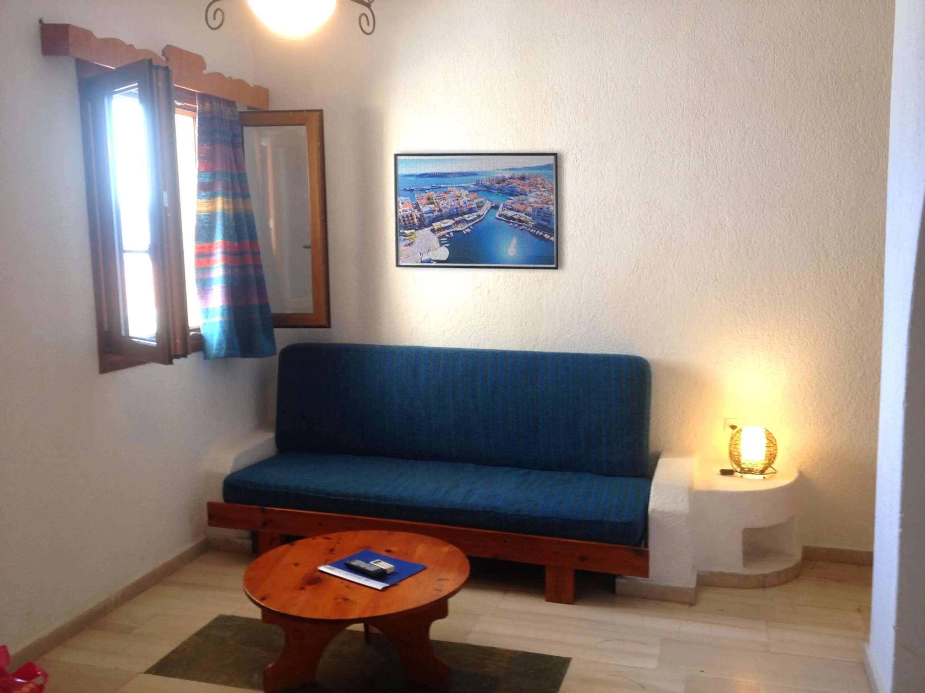 Bed in Mantraki Hotel Apartments