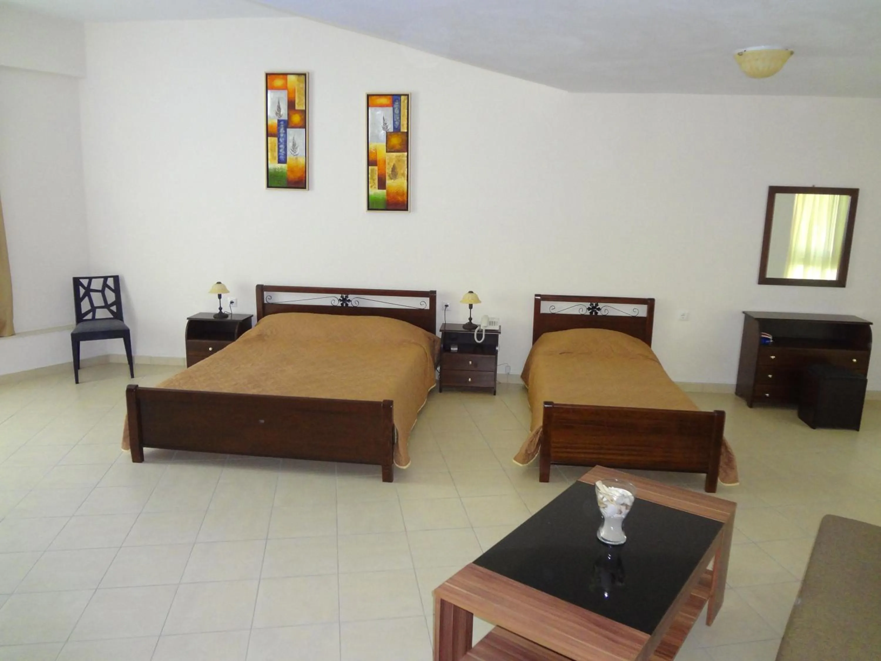 Bed in Avra Beach Hotel