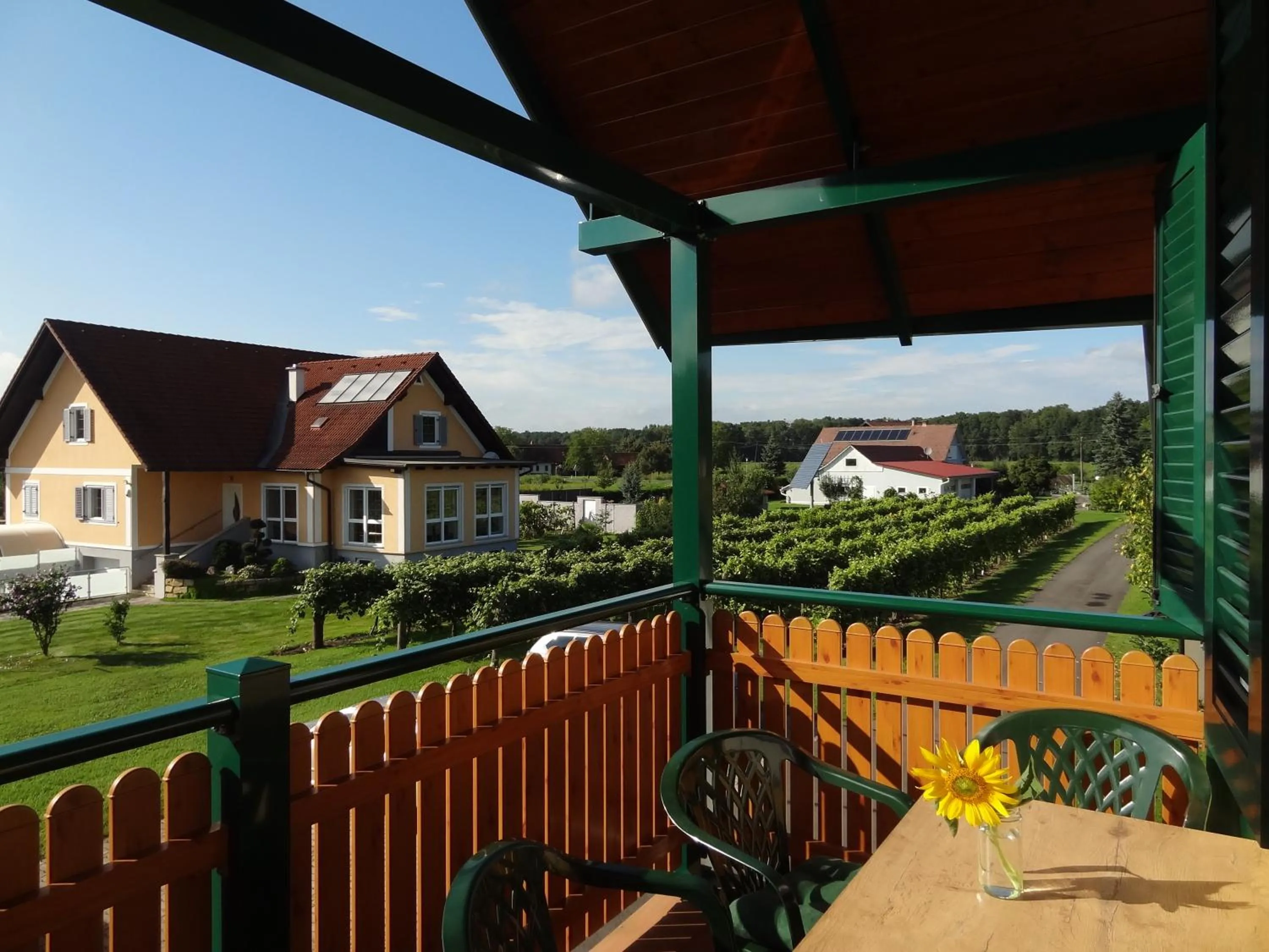 Balcony/Terrace in Ferien- & Kürbishof Majczan