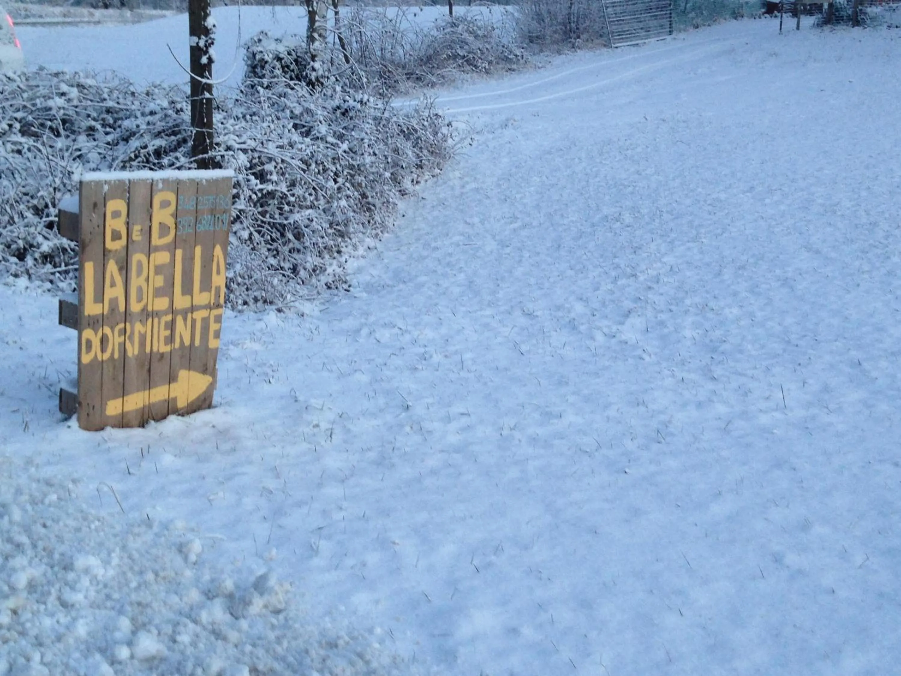 Winter in La Bella Dormiente B&B