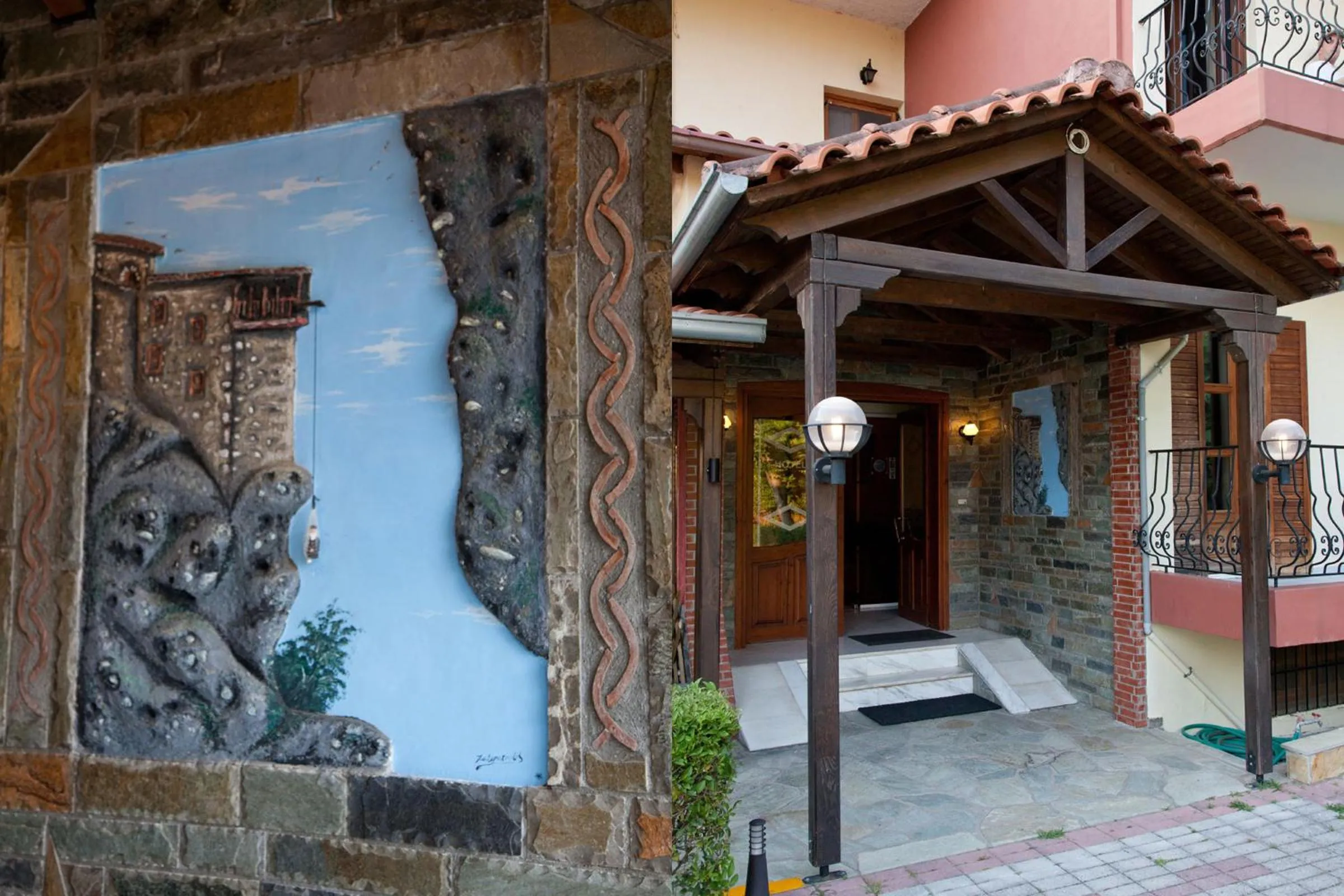 Decorative detail in Spanias Hotel